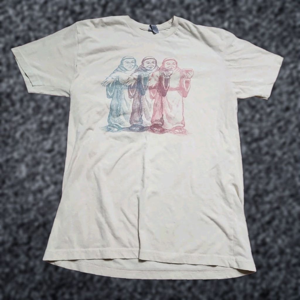 Next Level Next Level Women's M Thirsty Monk Brewery T-Shirt Double-Sided Distressed Multicolor Size M / US 6-8 / IT 42-44 - 1 Thumbnail