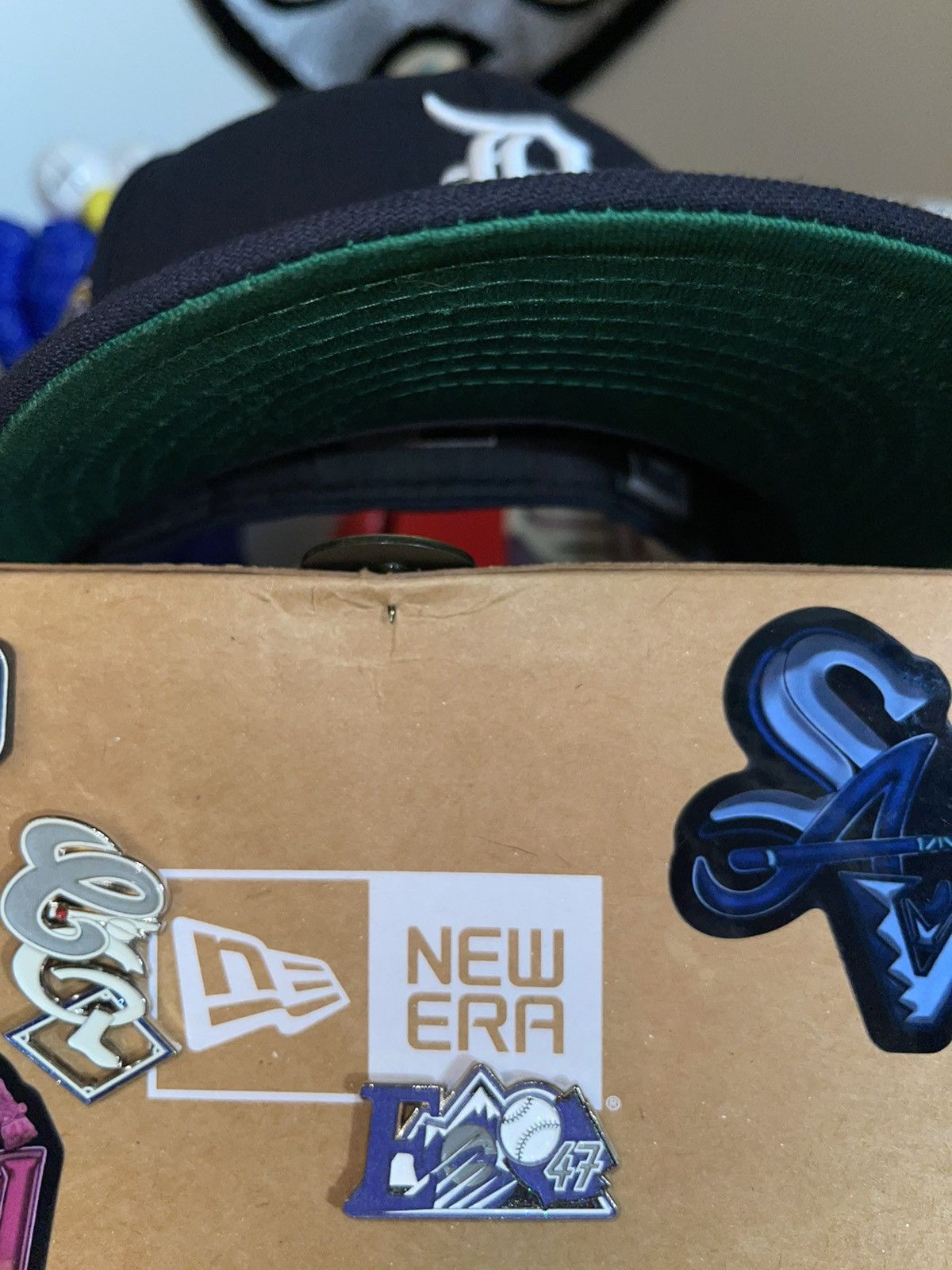 Hat Club × MyFitteds × New Era 7 3/8 Hat Club Detroit Tigers 1968 WS Green UV Size 38 - 5 Thumbnail