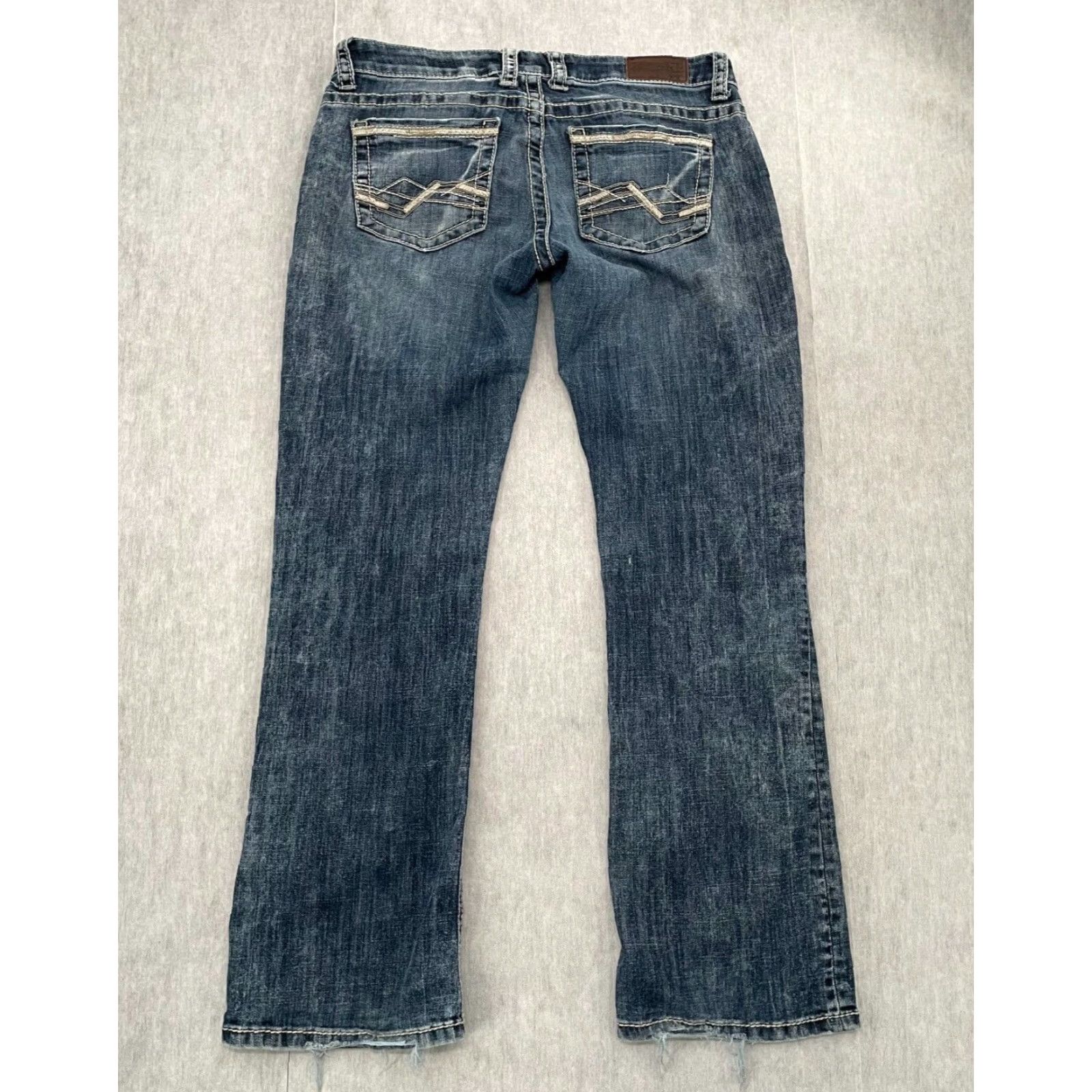 Vintage VINTAGE Buckle Jeans Womens 30R Blue Denim Bootcut Pants 5-Pocket Stretch Ladies Size 30" / US 8 / IT 44 - 2 Thumbnail