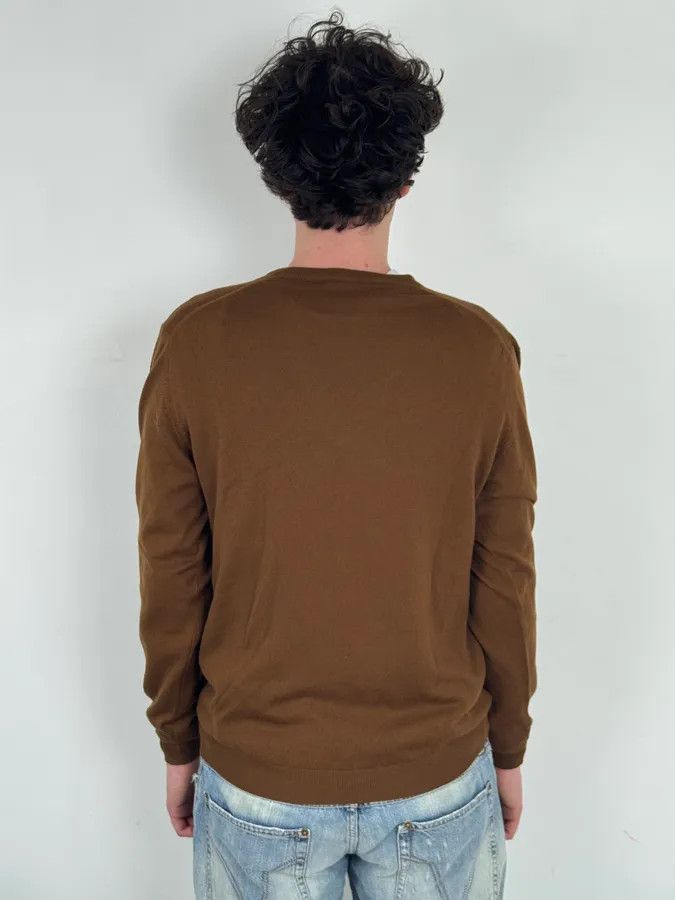 Gucci 2010s Gucci Brown Wool V-Neck Sweater Size US M / EU 48-50 / 2 - 3 Thumbnail