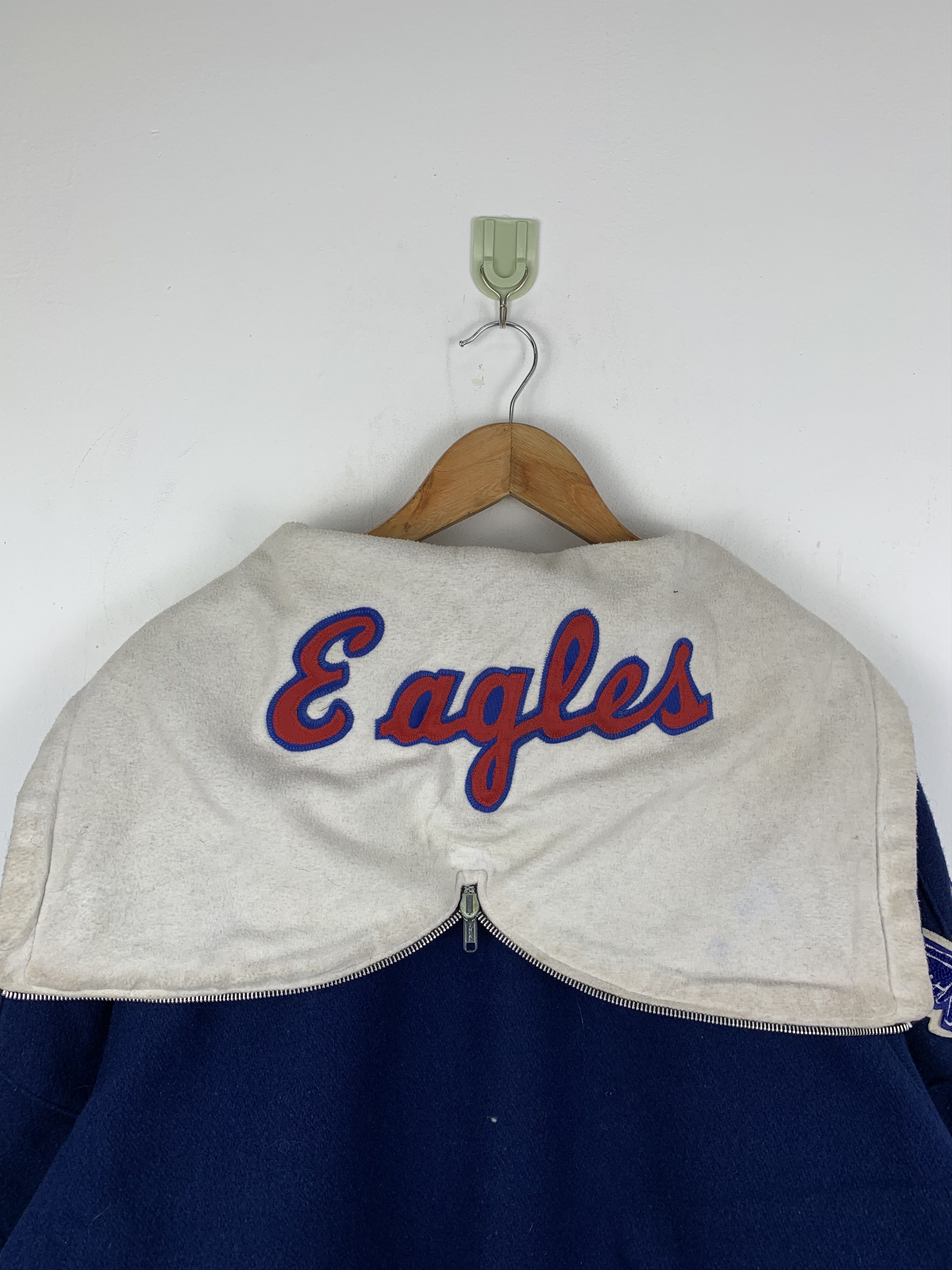Delong Vintage 80s Wool Delong Varsity Jacket Hoodie V0521 Size US XS / EU 42 / 0 - 4 Thumbnail