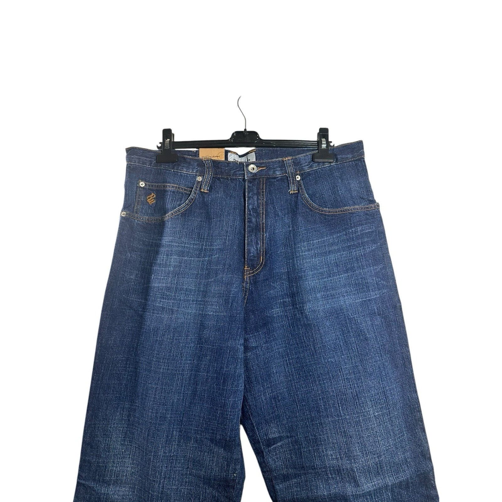 Rocawear Vintage Y2K Rocawear Jeans Mens Denim Baggy Hip Hop Indigo W Size US 36 / EU 52 - 2 Thumbnail