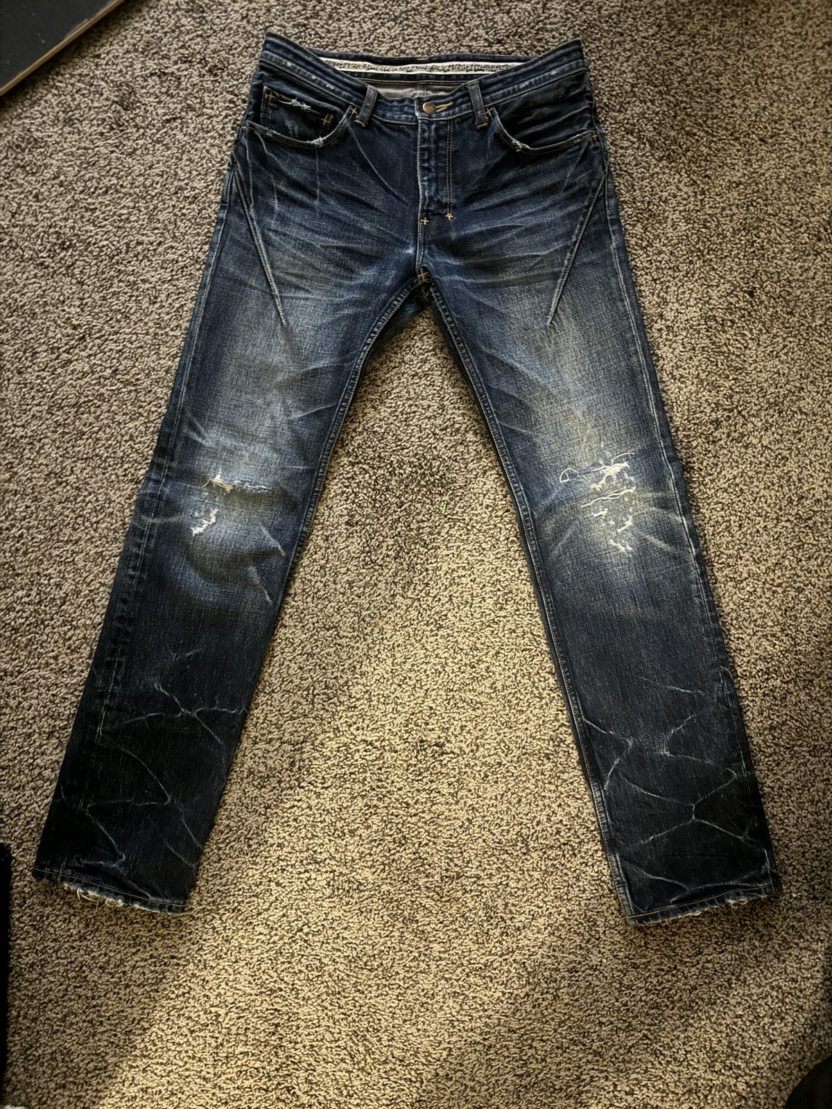 Number (N)ine Number Nine ss07 “about a boy” pain jeans | Grailed