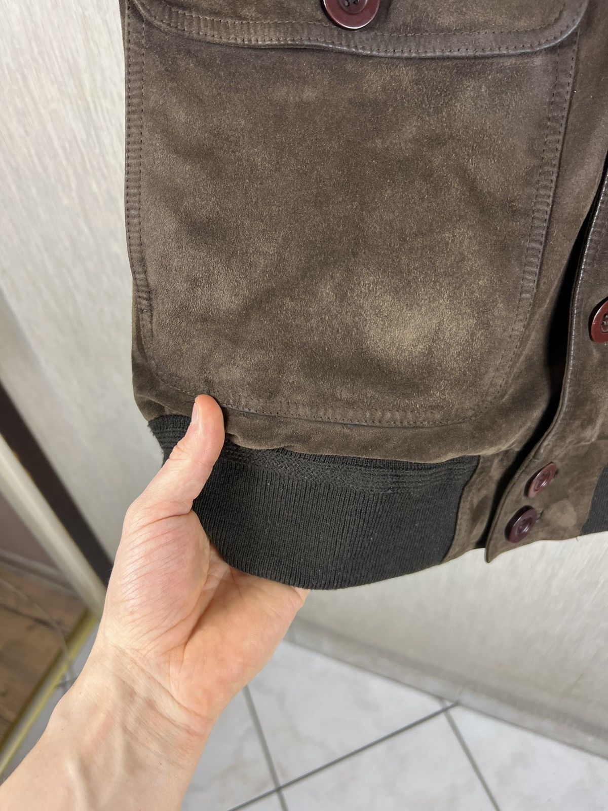 Vintage Vintage 90s Corbalan suede leather bomber aviator jacket Size US L / EU 52-54 / 3 - 10 Thumbnail