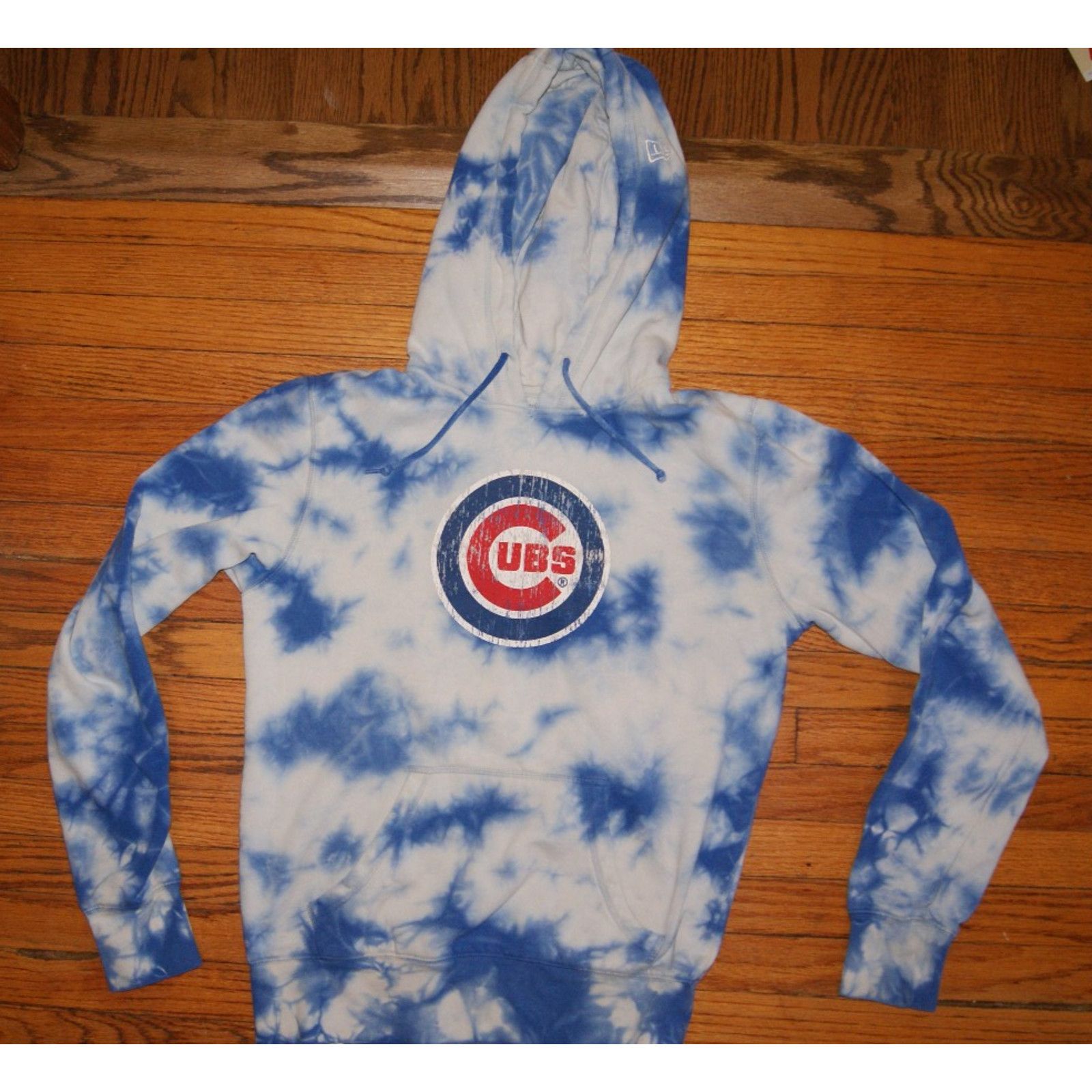 New Era Chicago Cubs New Era Blue White Tie Dye S Hoodie Sweatshirt Size US S / EU 44-46 / 1 - 1 Thumbnail