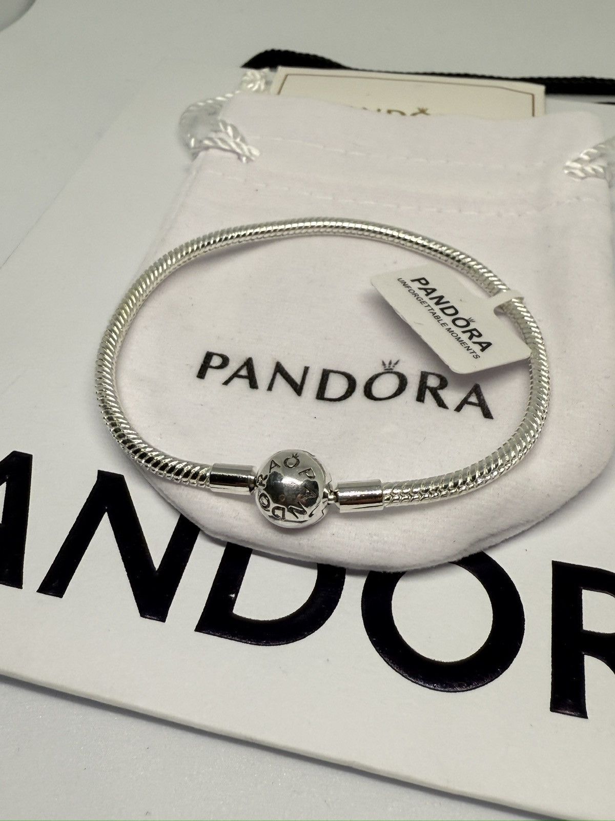 pandora Pandora Moments snake chain charm bracelet size 7.1 in 18 cm Size ONE SIZE - 3 Thumbnail