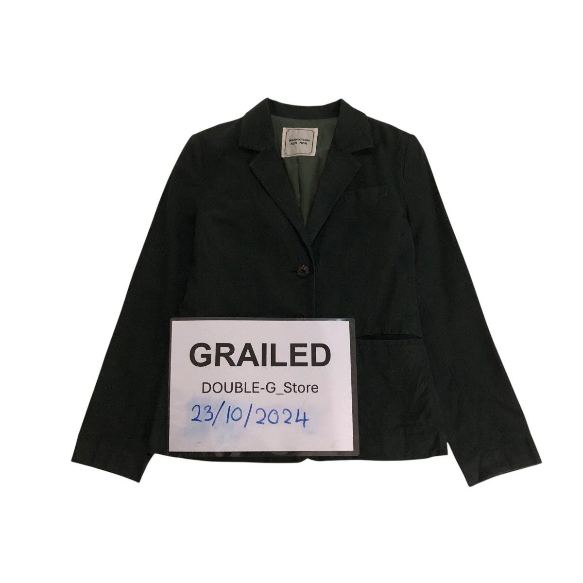Japanese Brand 📌Vintage Cropped Chore Jacket Button Mademoiselle Non Non Size US M / EU 48-50 / 2 - 1 Thumbnail