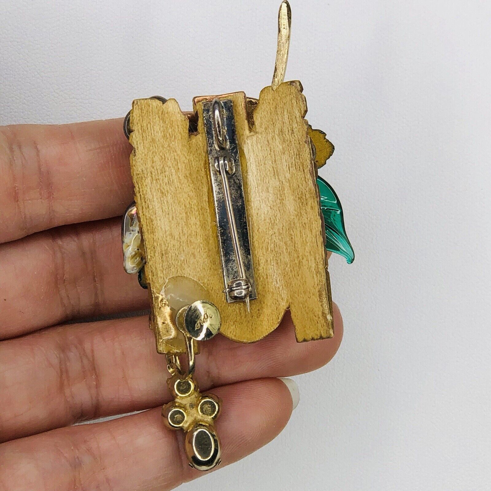 Other Vtg Amethyst CORO Pendant Carved Woman Face Brooch Enamel Size ONE SIZE - 4 Thumbnail