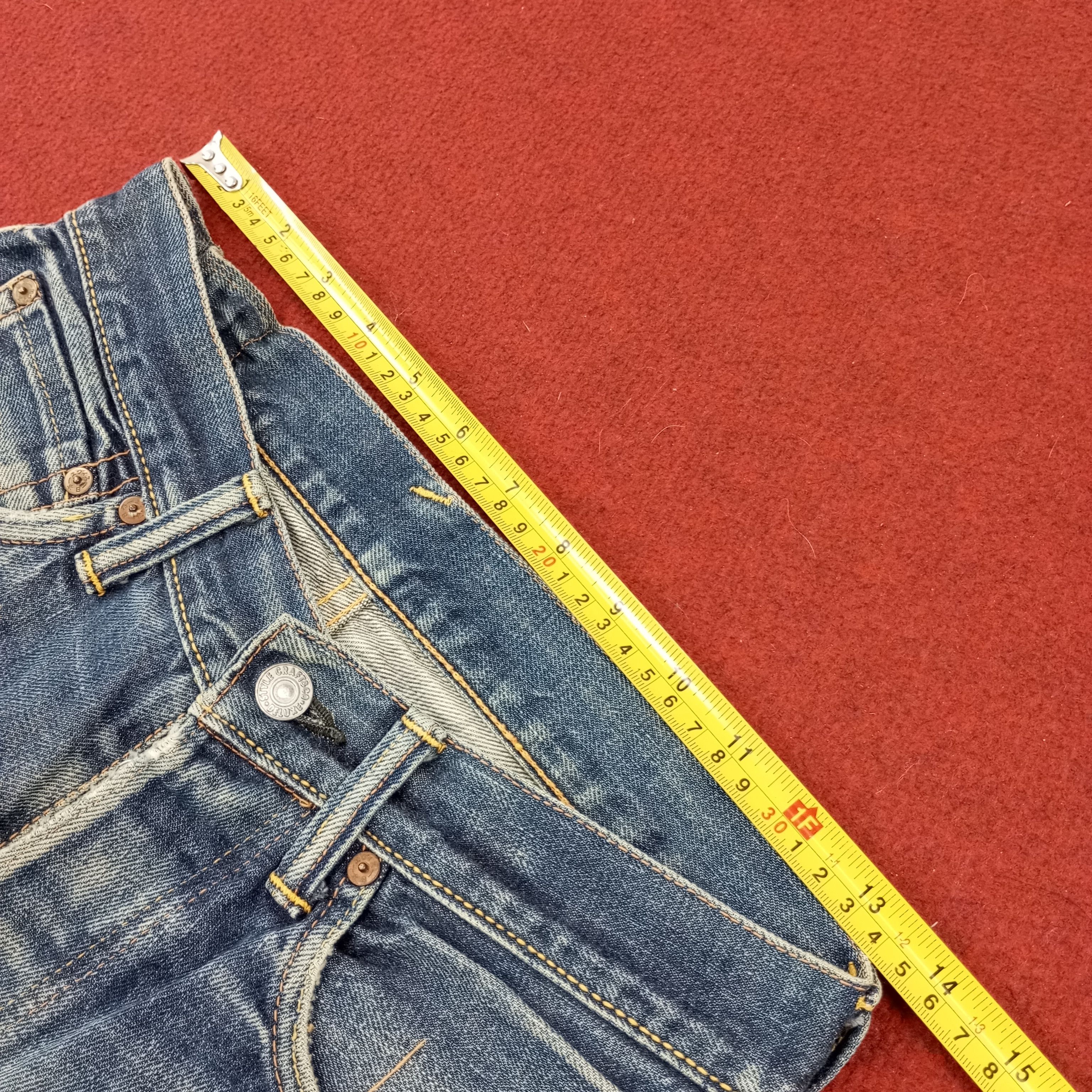Evisu × Japanese Brand × Vintage Evisu Japanese Fashion Style Custom Daicock Distressed Jeans Size US 27 - 7 Thumbnail