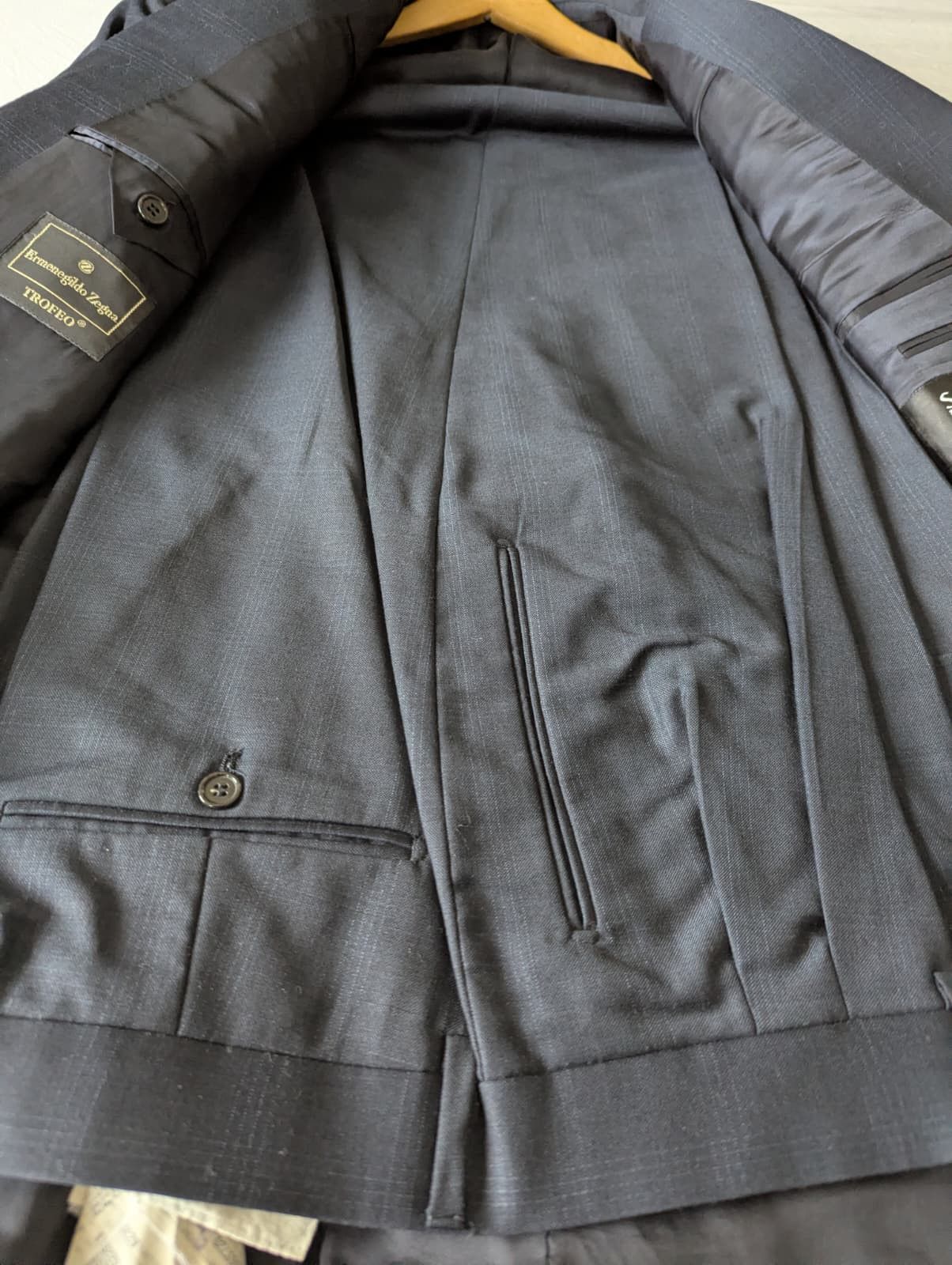 Other Vintage Ermenegildo Zegna Suit Size 44L - 6 Thumbnail