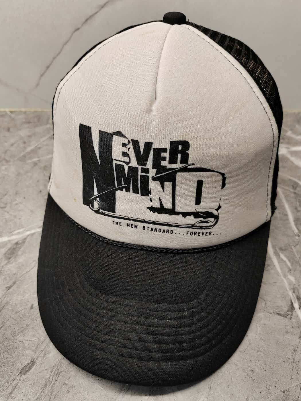 image of Vintage Nevermind Trucker Hat Cap in Mix, Men's