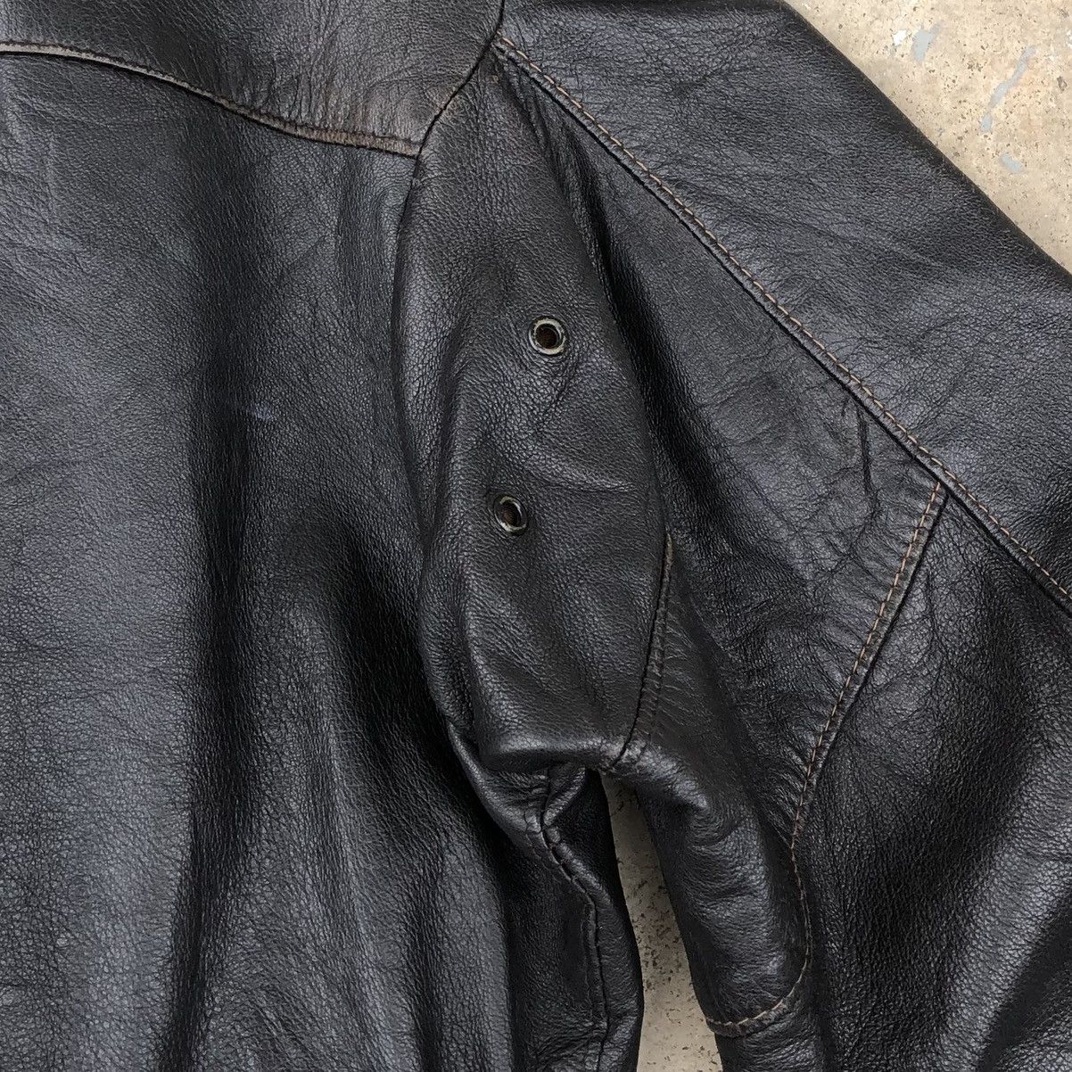 Schott VTG Schott Bros Leather Bomber flight Jacket Type 85 19-MS Size US M / EU 48-50 / 2 - 19 Thumbnail