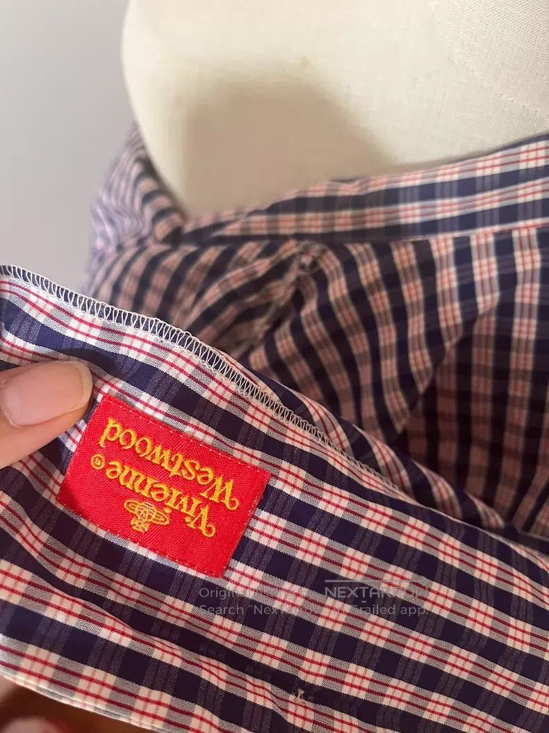 Vivienne Westwood Vivienne Westwood Bow Plaid Shirt Size S / US 4 / IT 40 - 7 Thumbnail