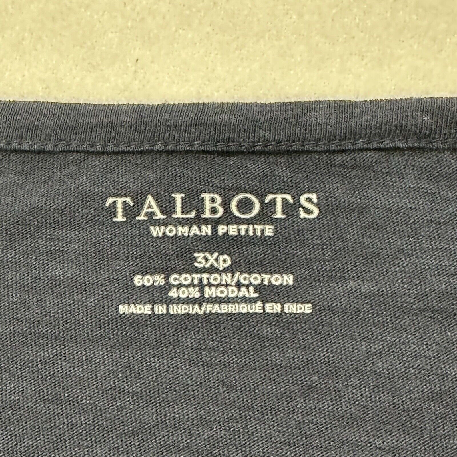 Other Talbots 3XP Blue Cotton Modal Blend Short Sleeve T Shirt Size 3XL / US 20-22 - 3 Thumbnail