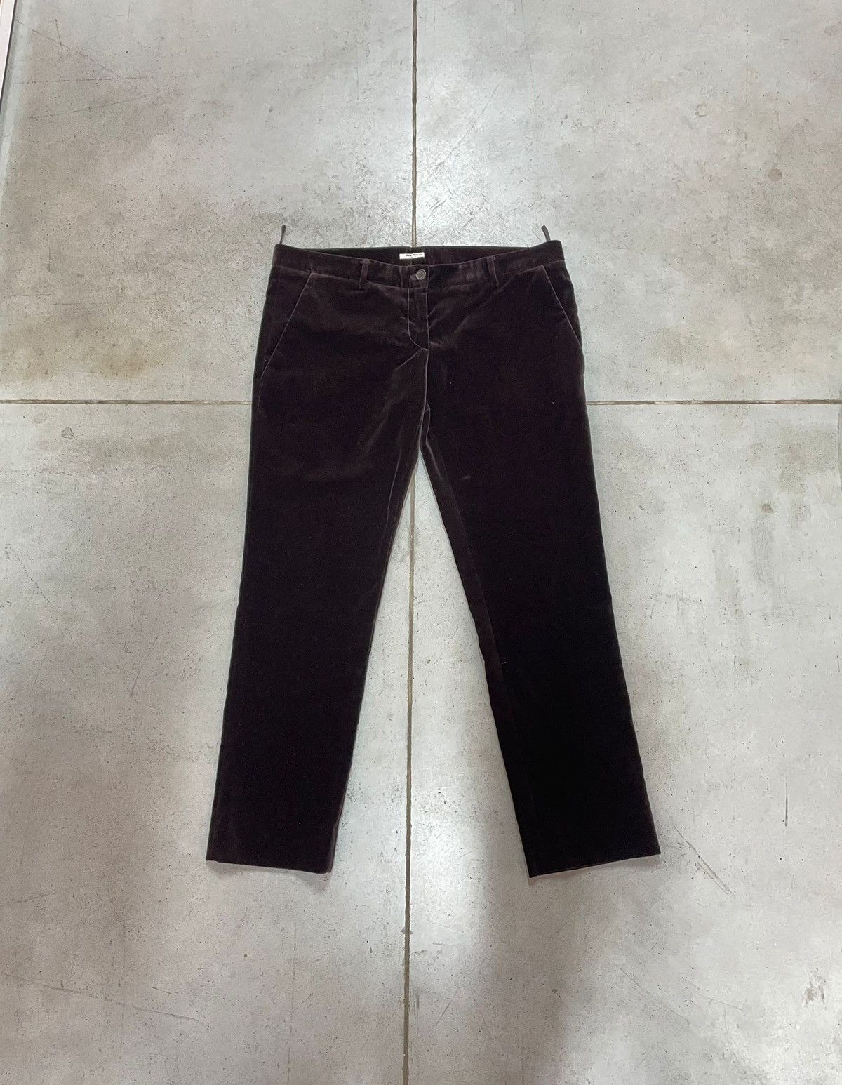 Vintage Velour Miu Miu Prada Pants Women’s IT46