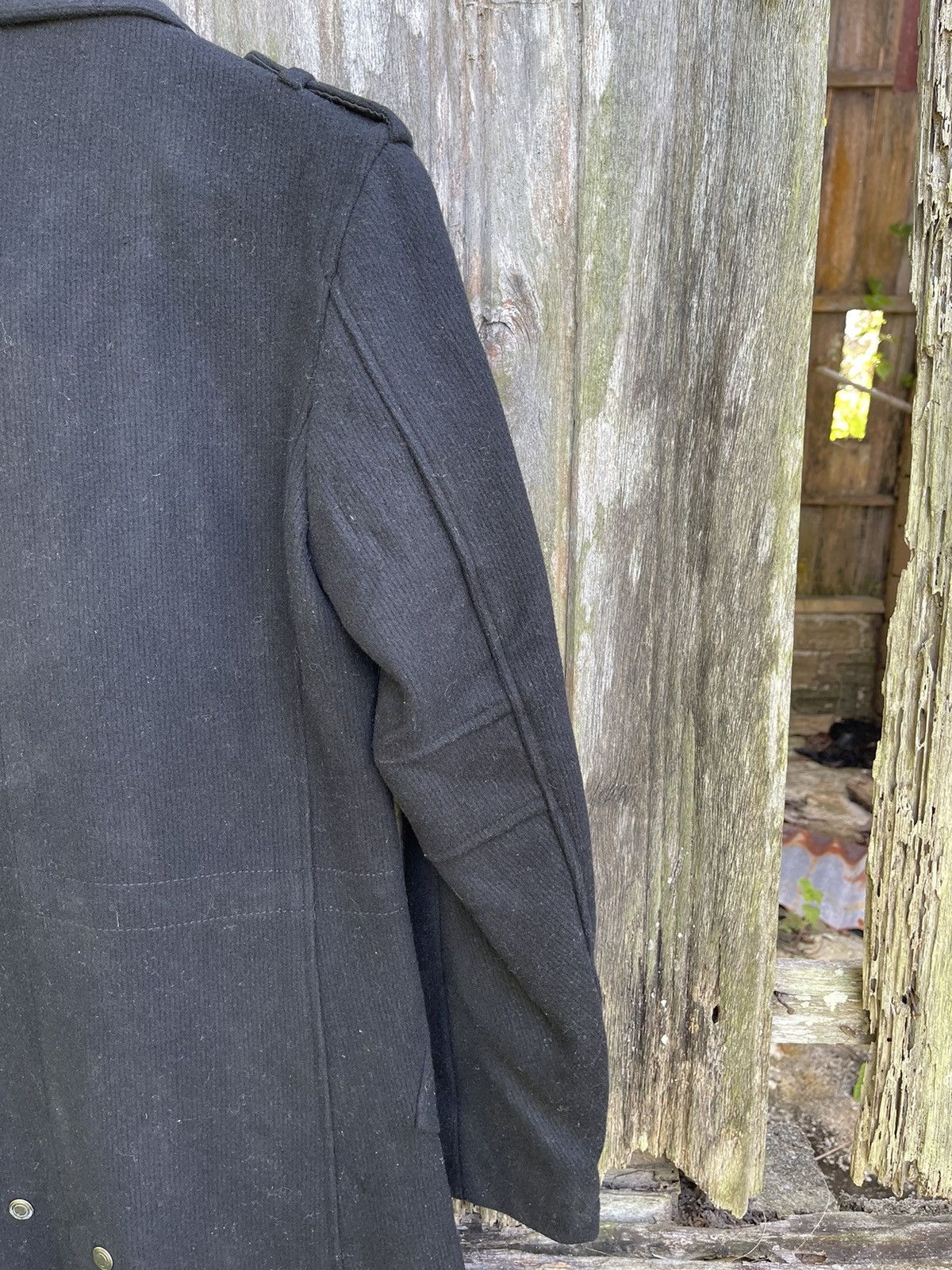 Tornado Mart Tornado Mart Black Military-Inspired Wool Coat Size US S / EU 44-46 / 1 - 18 Thumbnail