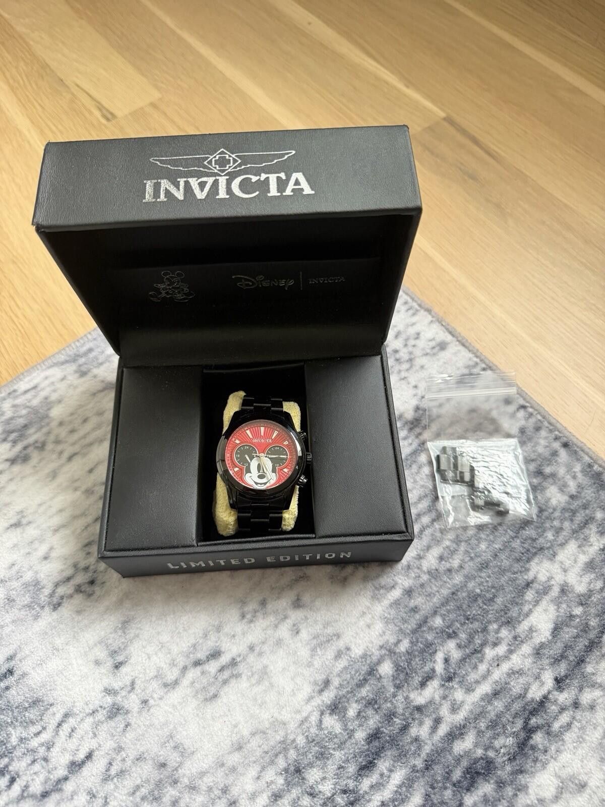 Invicta Mickey Mouse x Invicta Disney Stainless Steel Black Watch Size ONE SIZE - 3 Thumbnail