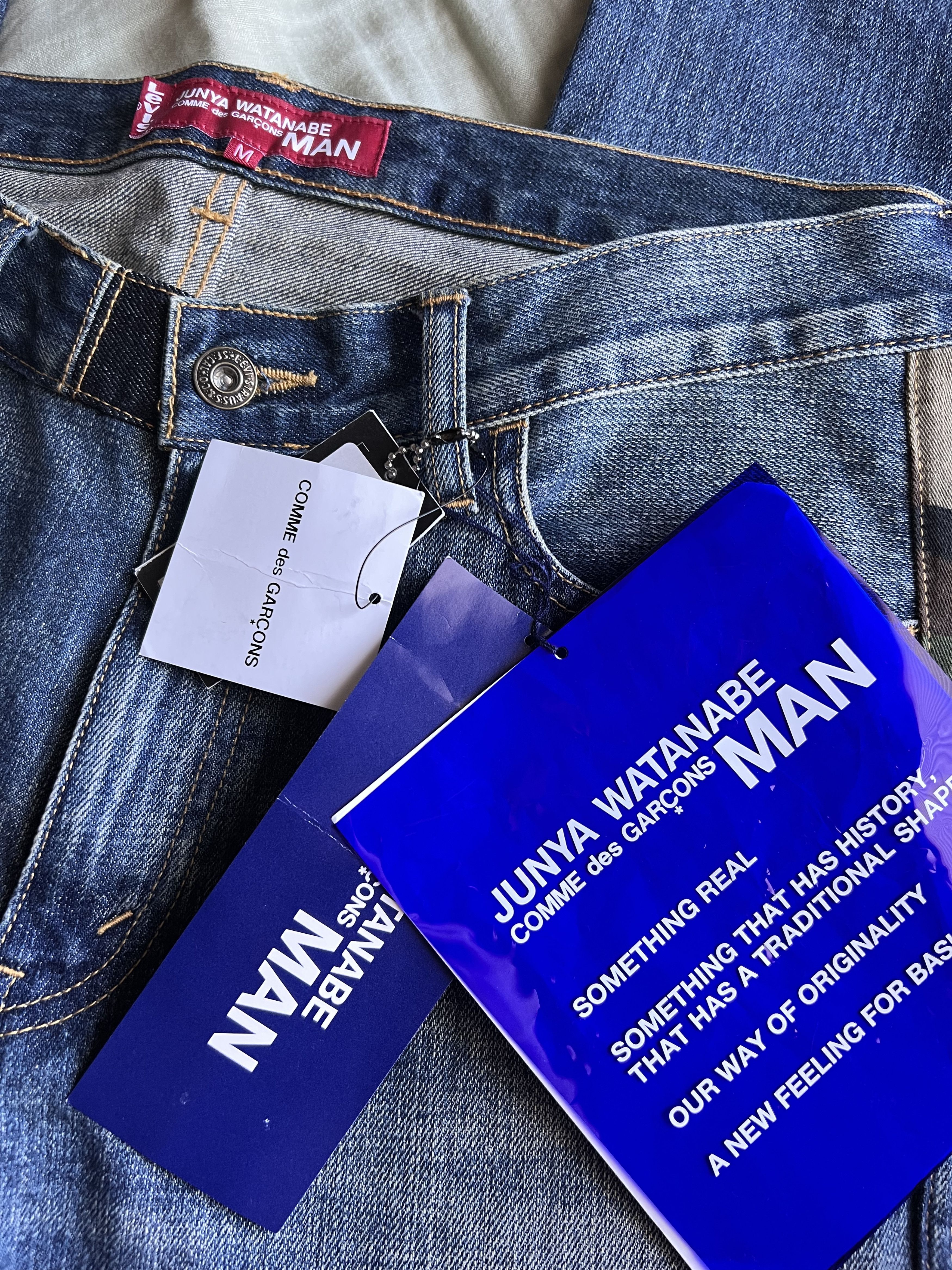 Comme des Garcons Levi's Junya Watanabe Double Knee Denim Jeans Size US 34 / EU 50 - 7 Thumbnail