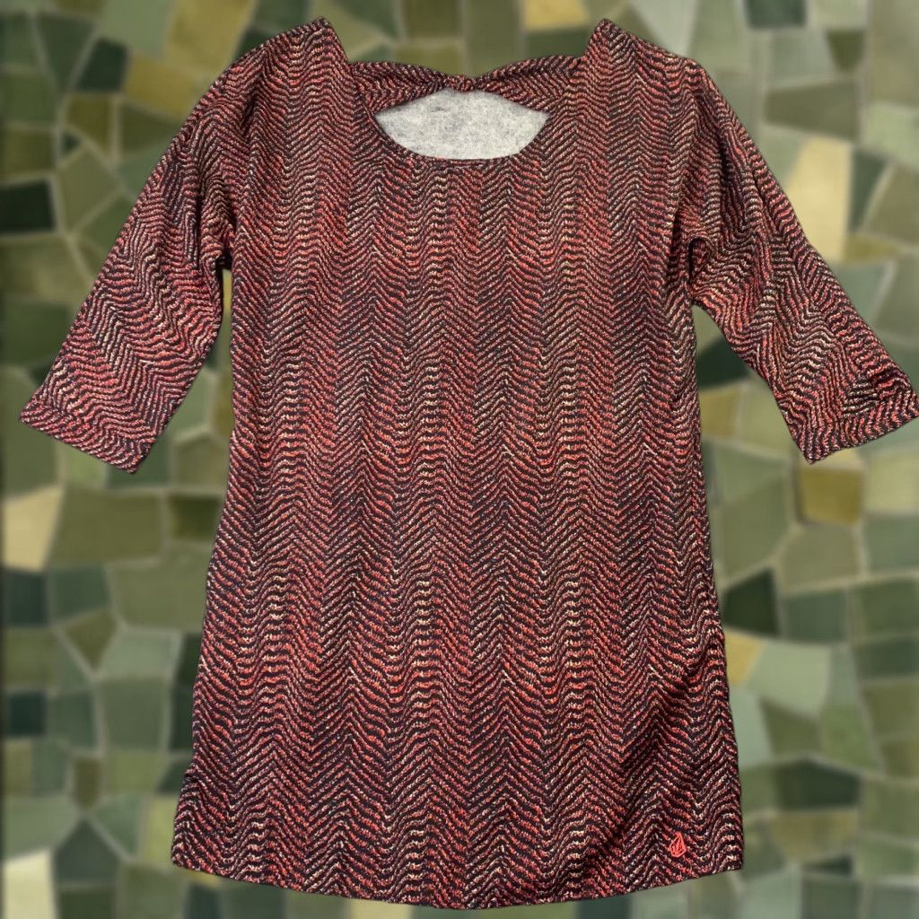 Volcom Volcom Womens Dress Small Red Striped Pockets Mini Flowy Casual Party/Cocktail Size S / US 4 / IT 40 - 1 Thumbnail