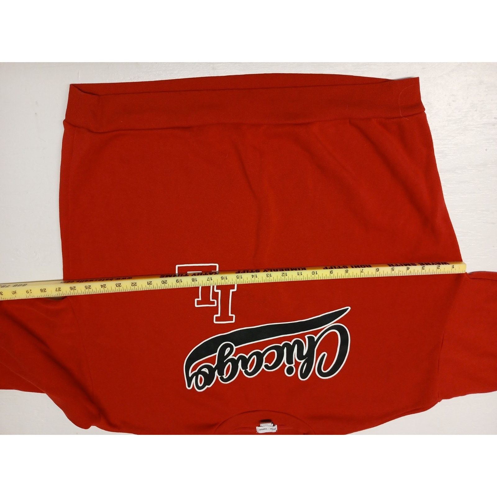 & Other Stories Better Together Red Chicago Illinois Pullover Sweatshirt Size L / US 10 / IT 46 - 5 Thumbnail