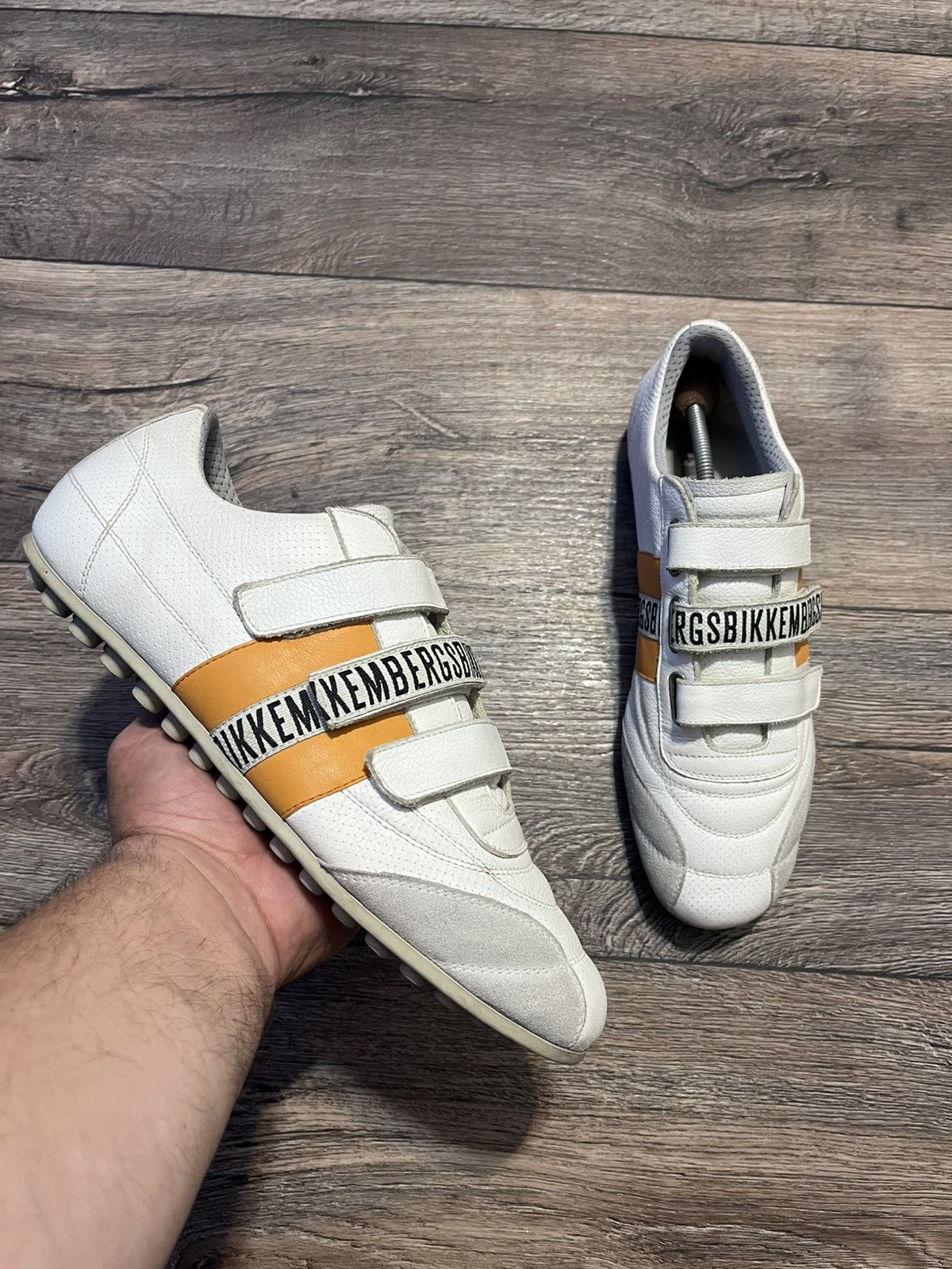 Dirk Bikkembergs Dirk Bikkembergs White Leather Sneakers US11,5 Size US 11 / EU 44 - 1 Thumbnail