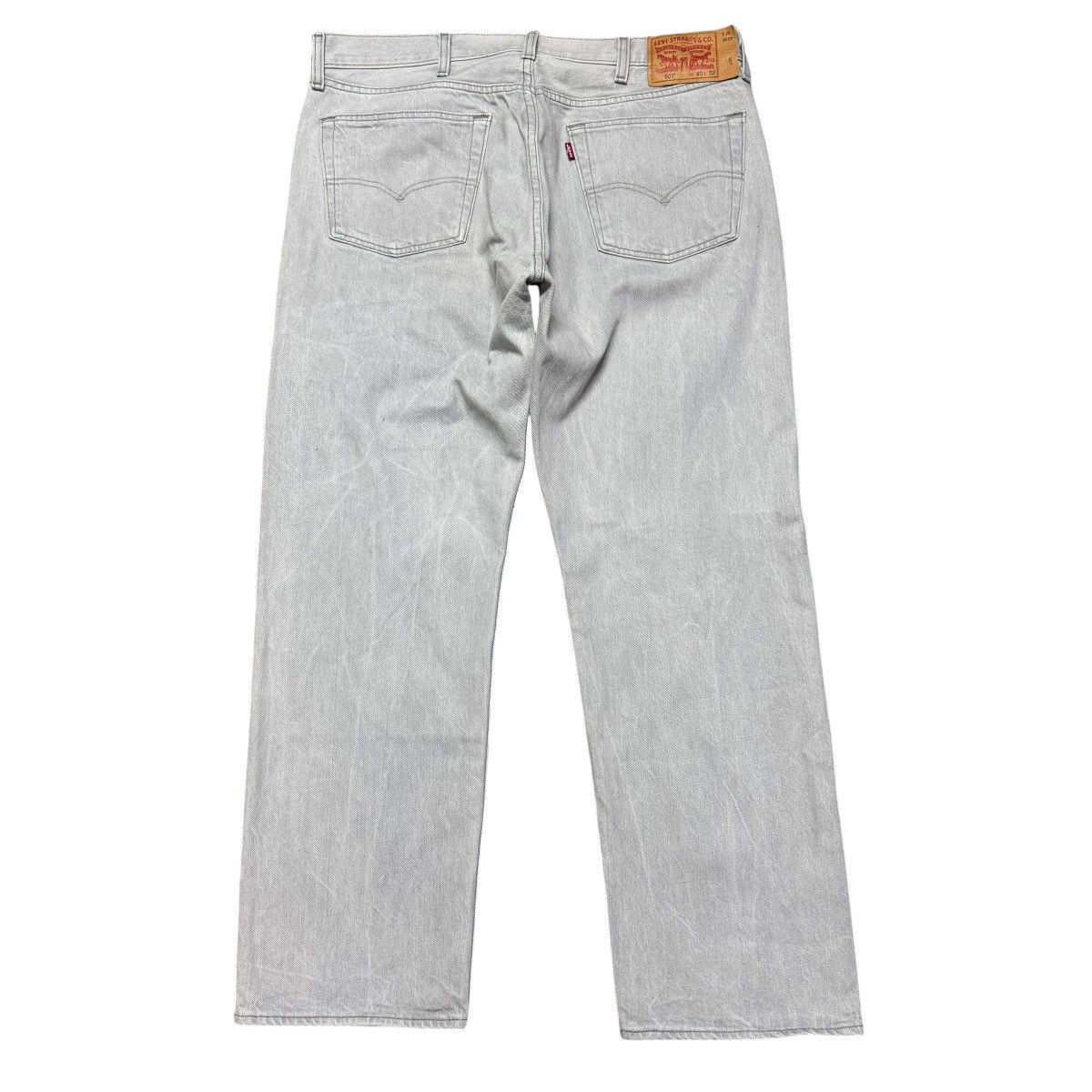 Levi's Levis 501 Grey Denim Jeans Size US 38 / EU 54 - 2 Thumbnail
