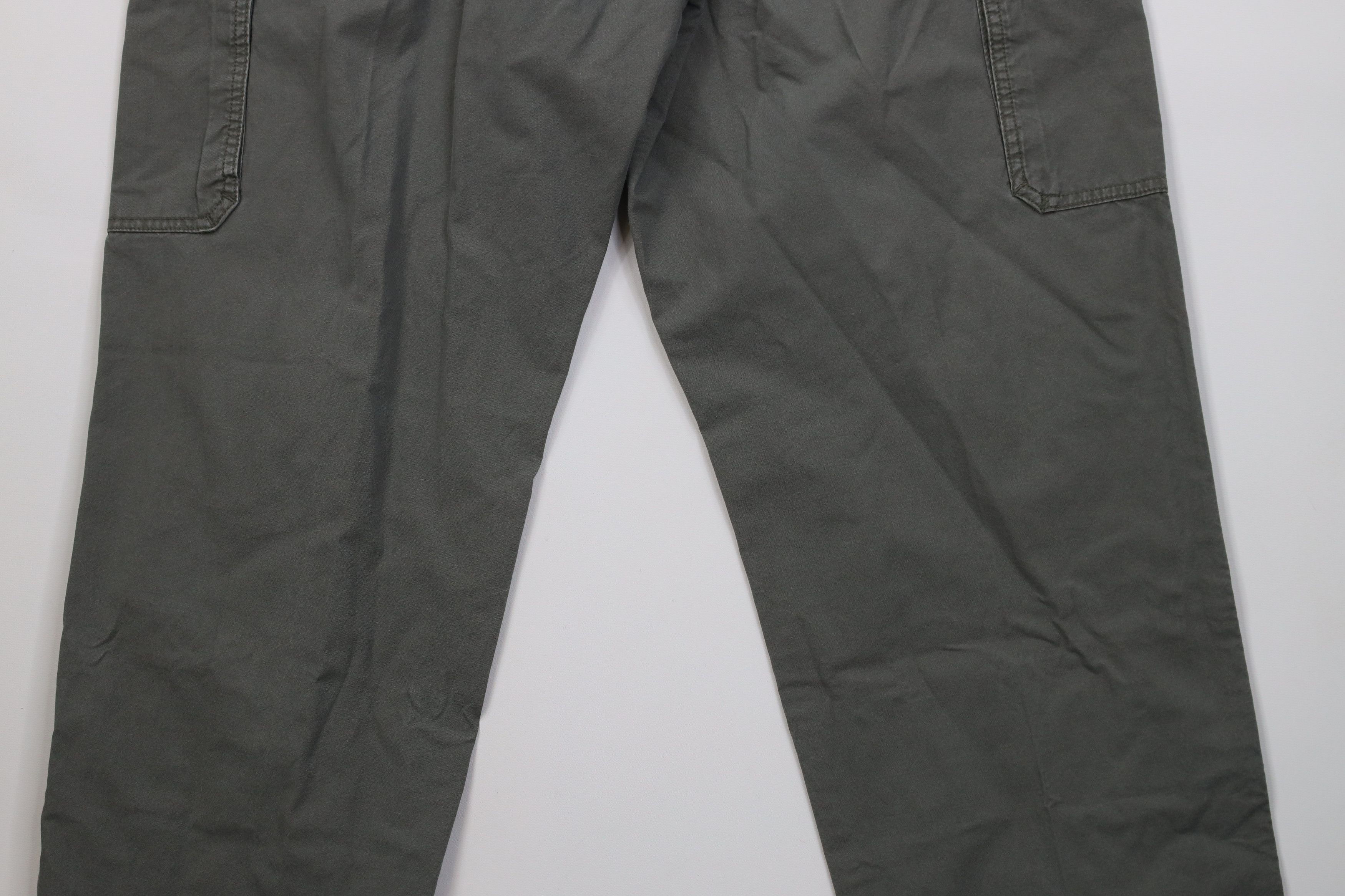 Cabelas Vintage 90 Y2K Cabelas Wide Leg Cargo Pants Green Cotton Size US 36 / EU 52 - 11 Thumbnail