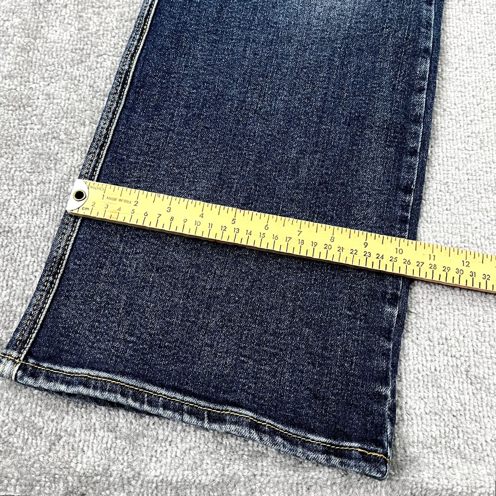 Denime Judy Blue Jeans Womens Size 24 W Boot Cut Dark Blue Mid Rise Denim Ranch NEW Jeans Shirt? Size 42" / US 20 - 2 Thumbnail