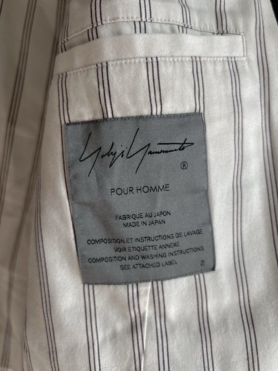 Yohji Yamamoto Yohji Yamamoto Pour Homme W/Gabardine 8BS Stand Collar Vest Size US M / EU 48-50 / 2 - 15 Thumbnail
