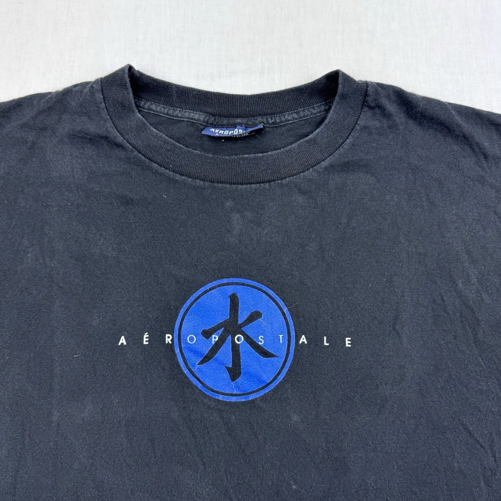 Aeropostale Vintage Aeropostale T-Shirt Adult Large Black Grunge Y2K 90s Skate Logo Mens Size US L / EU 52-54 / 3 - 2 Thumbnail