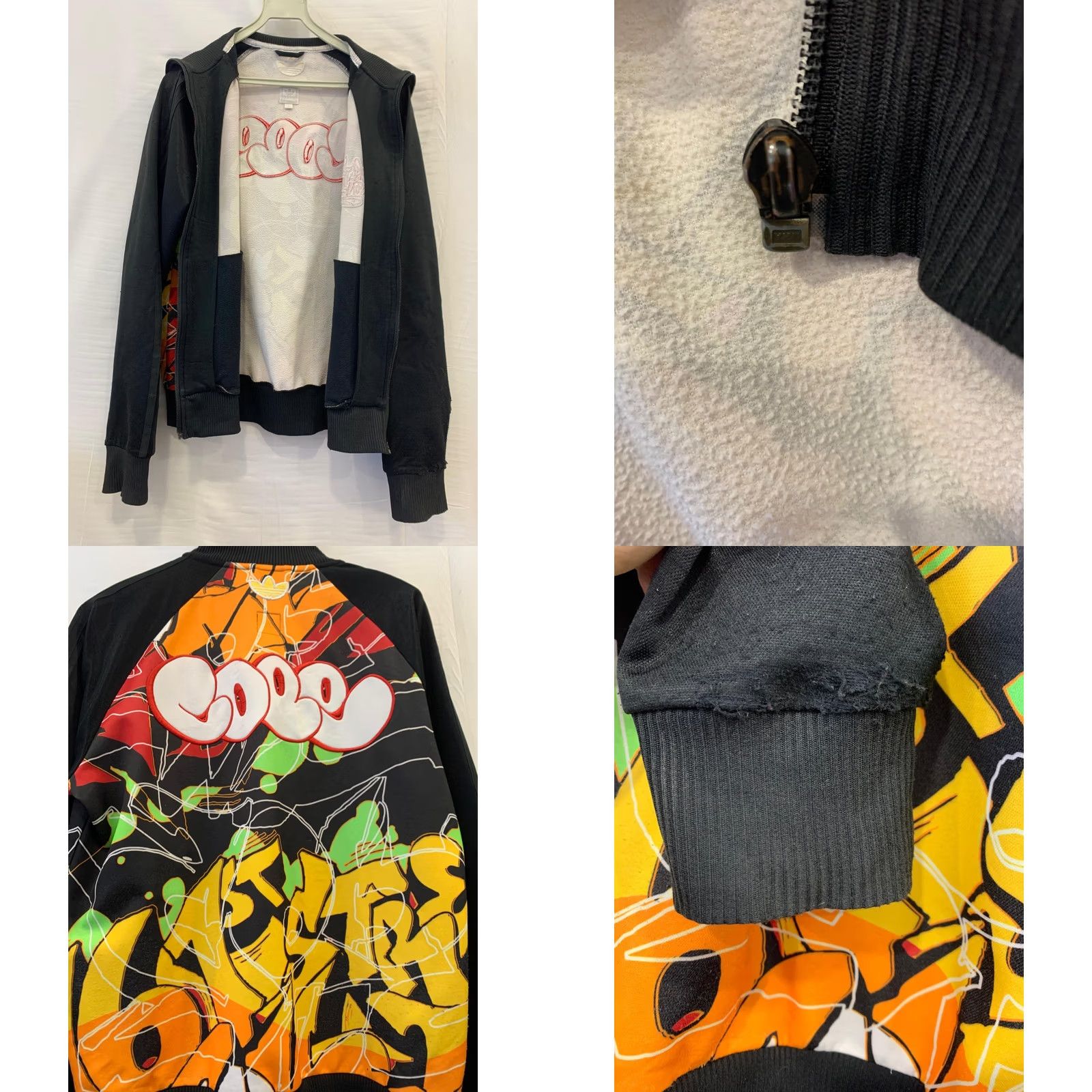 Adidas Adidas Originals Graffiti Track Jacket S Black Multicolor Full Zip Graffiti Edition Men Women Unisex Adults Size S Size US S / EU 44-46 / 1 - 9 Thumbnail