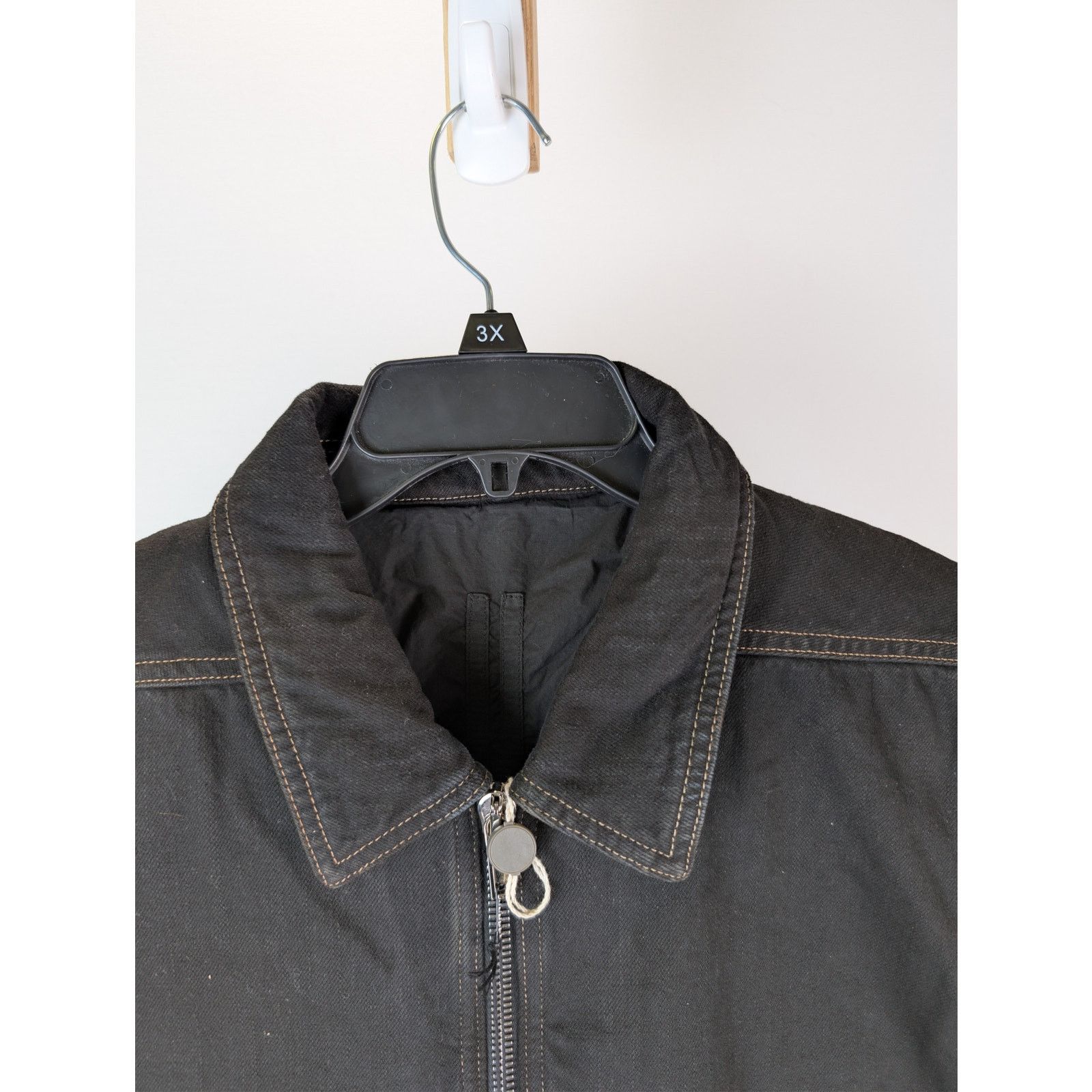 Rick Owens Drkshdw o1rshd1 Zip Front Jacket in Black/Terra Size US L / EU 52-54 / 3 - 7 Thumbnail
