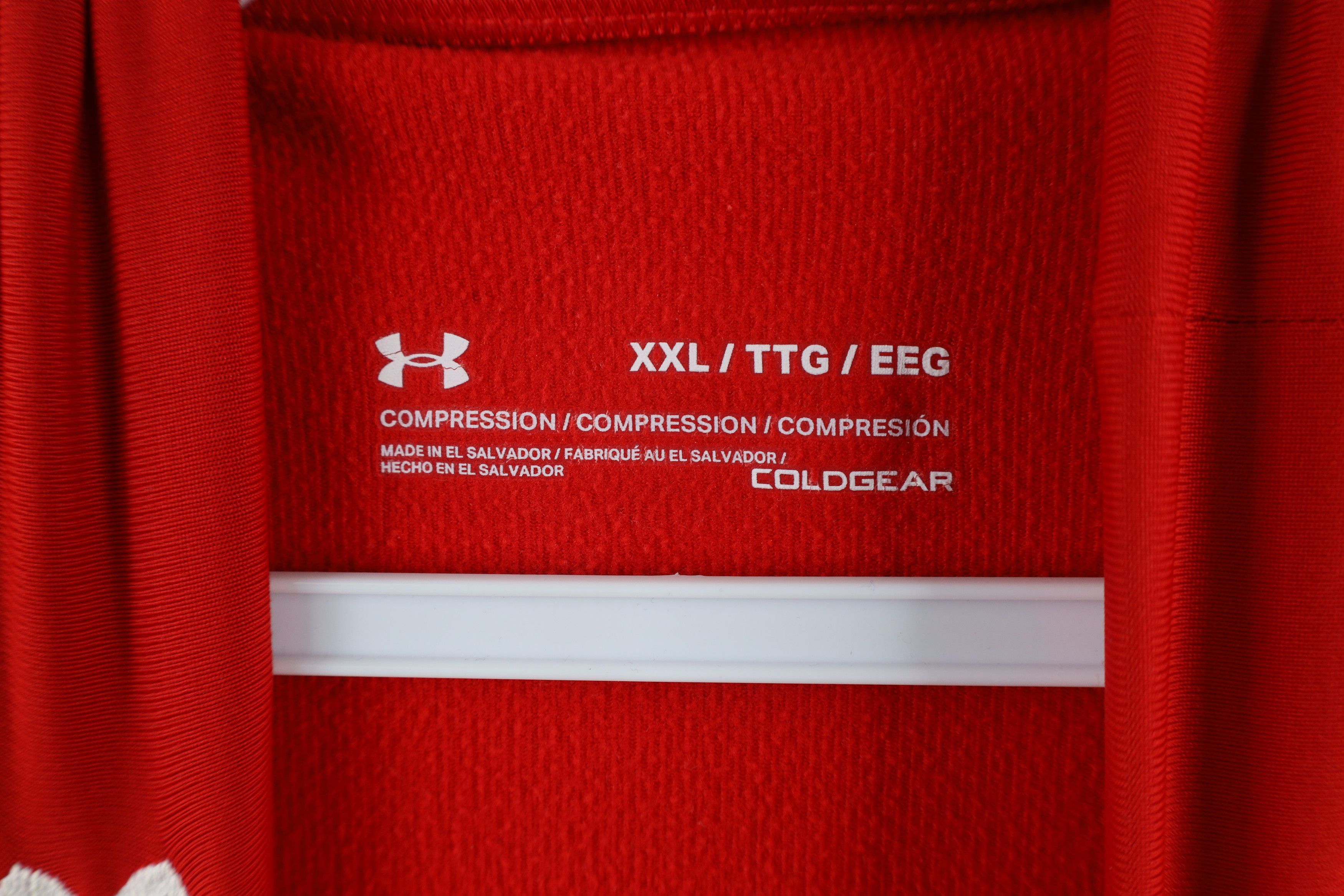 Under Armour × Vintage Under Armour Compression Mock Neck Long Sleeve T-Shirt Red Size US XXL / EU 58 / 5 - 5 Thumbnail