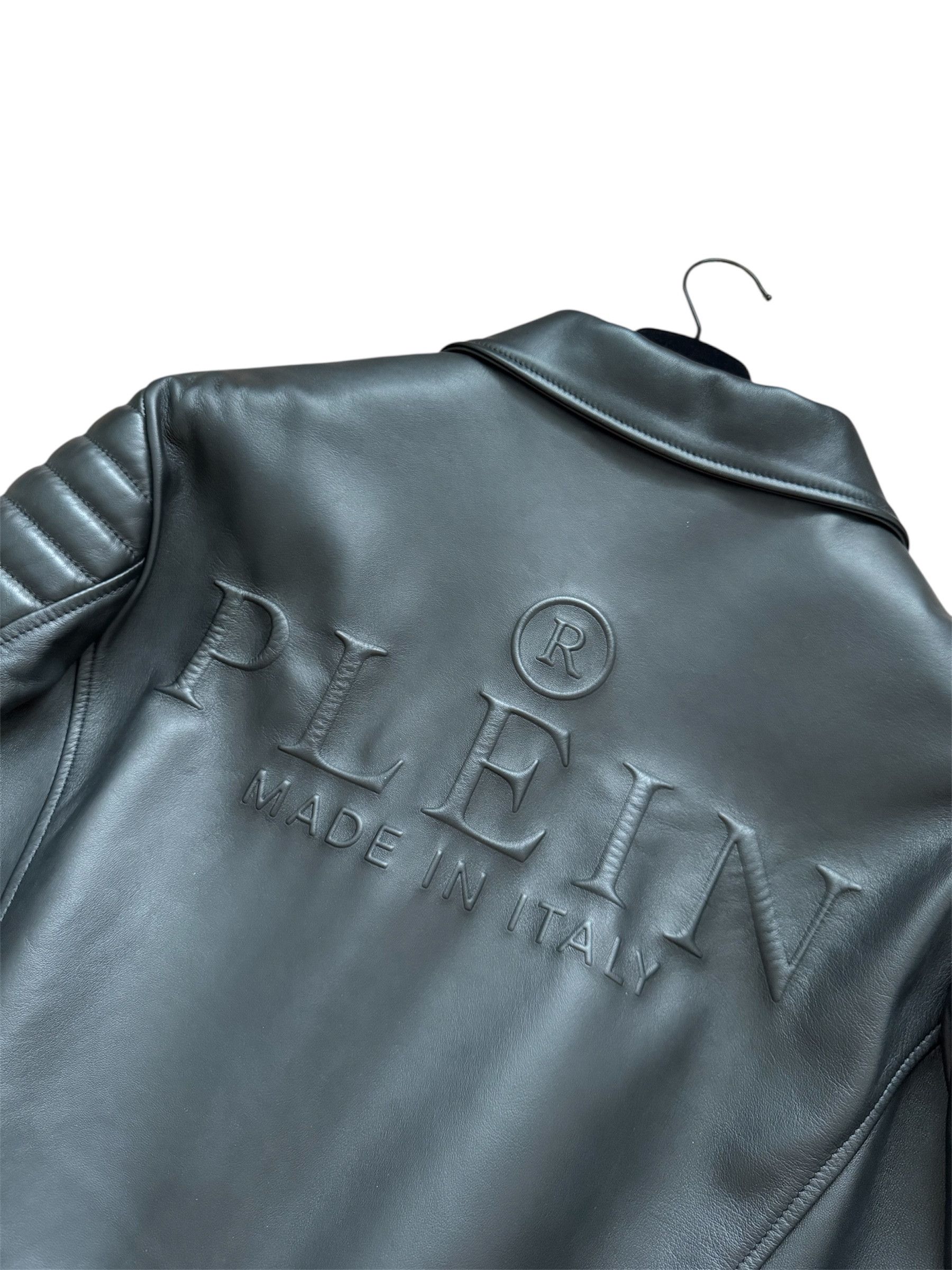 Philipp Plein Philipp Plein Leather Moto Jacket ICONIC Size US L / EU 52-54 / 3 - 2 Thumbnail