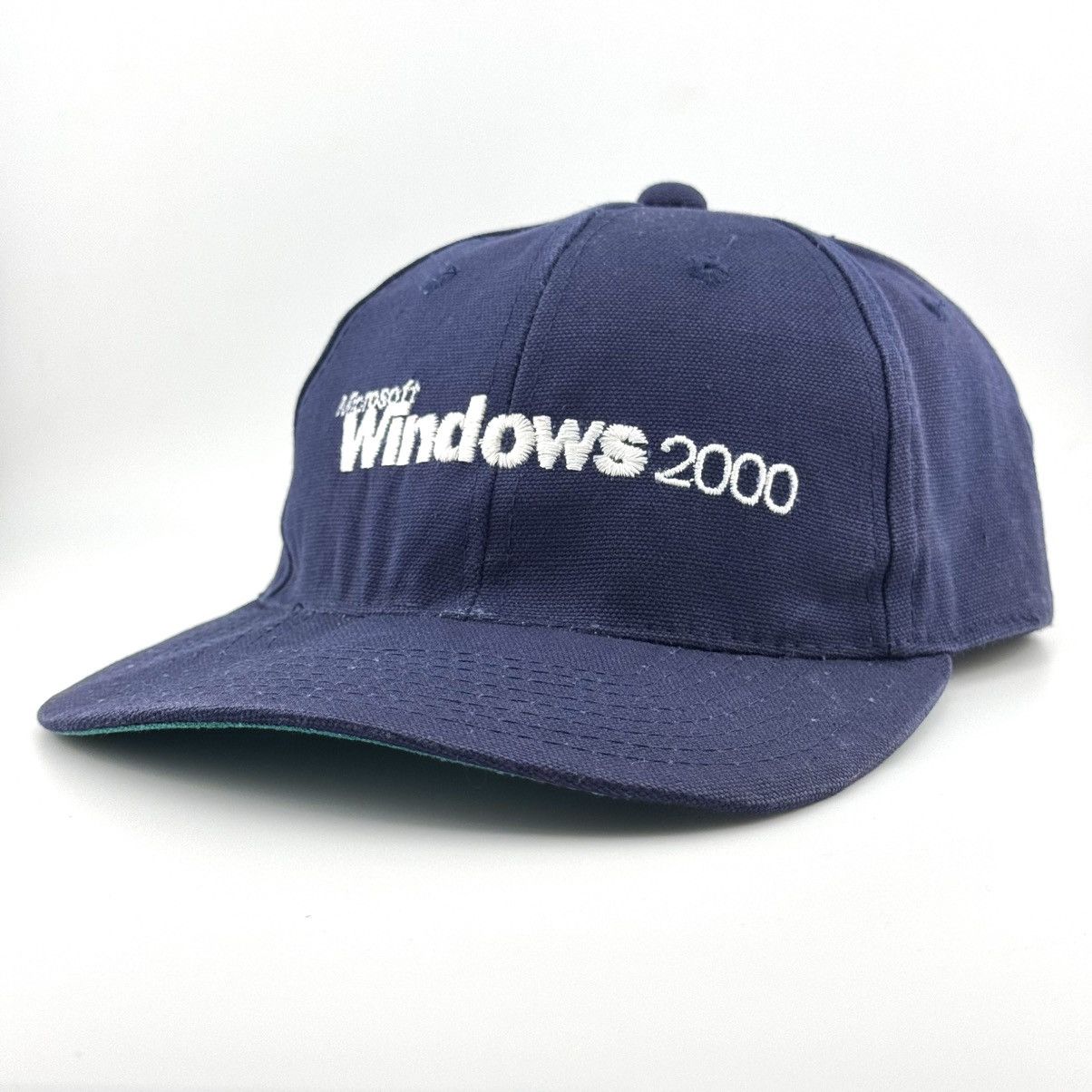 Microsoft Vtg 90s Microsoft Windows 2000 Cap Navy Tech Promo Hat Size ONE SIZE - 2 Thumbnail