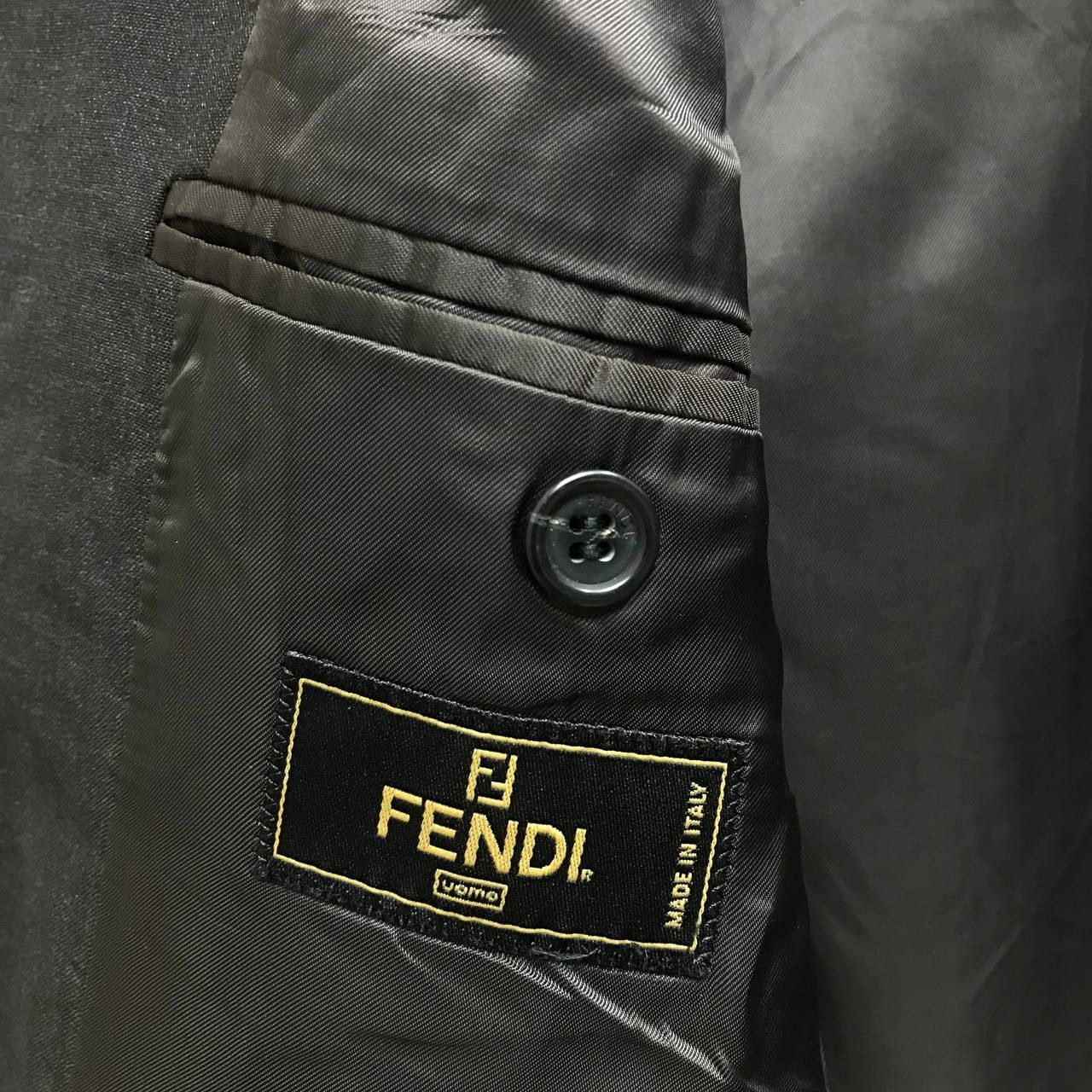 Fendi FENDI ITALY 3 BUTTON COAT / BLAZER Size 52R - 7 Thumbnail