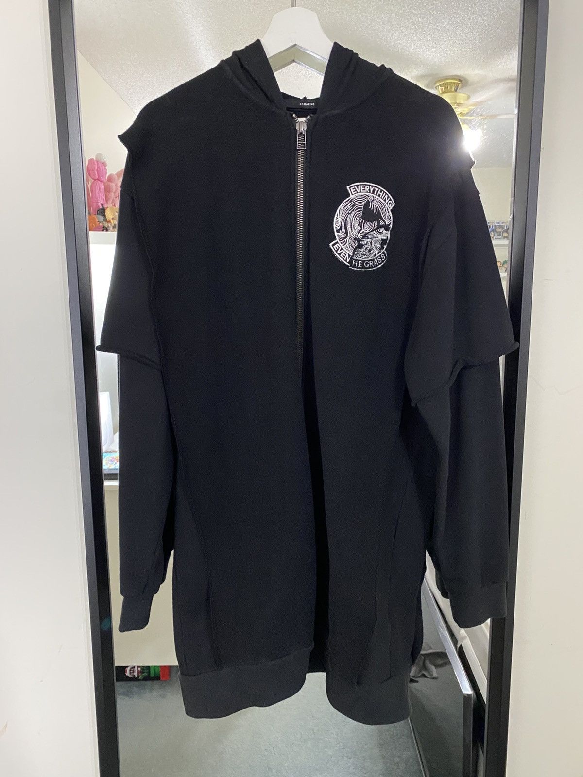 KOMAKINO Komakino Black Grass Layered Fleece Hoodie AW19 Size US S / EU 44-46 / 1 - 4 Thumbnail