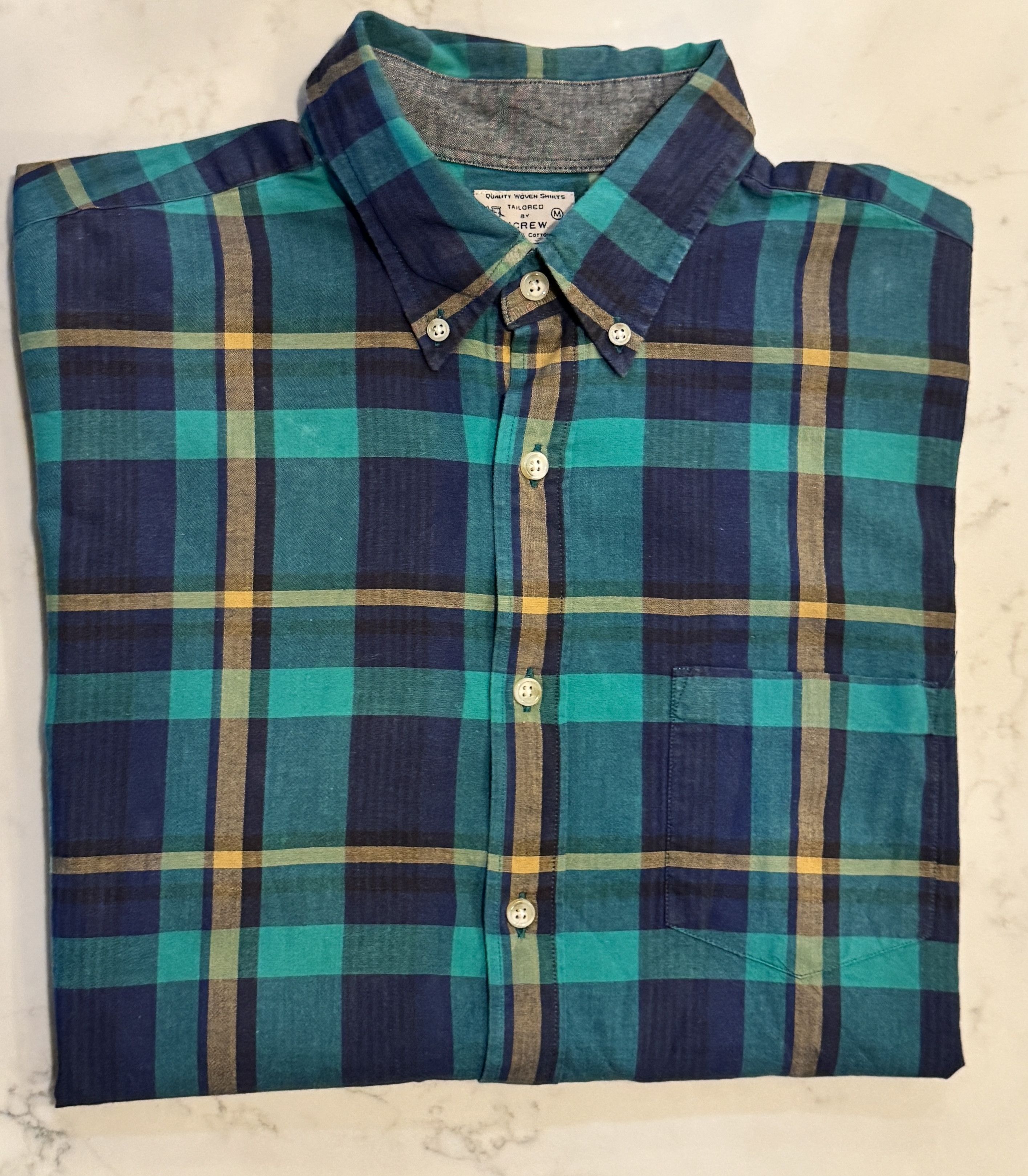 J.Crew J. Crew Short Sleeve Woven Button Down Shirt Size US M / EU 48-50 / 2 - 1 Preview