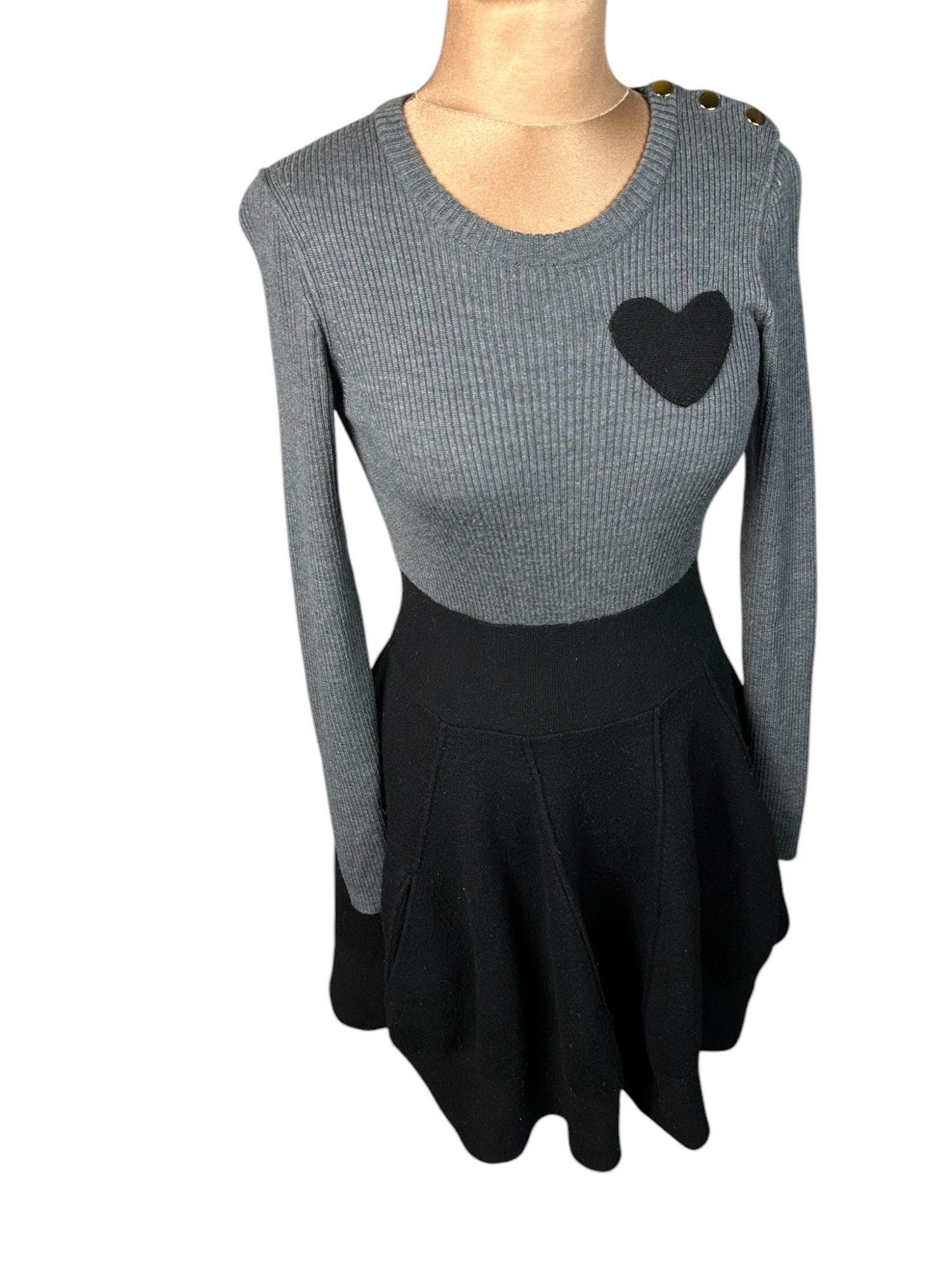 Designer × Sonia Rykiel Sonia Rykiel Merino Wool Designer Dress Size S / US 4 / IT 40 - 2 Thumbnail