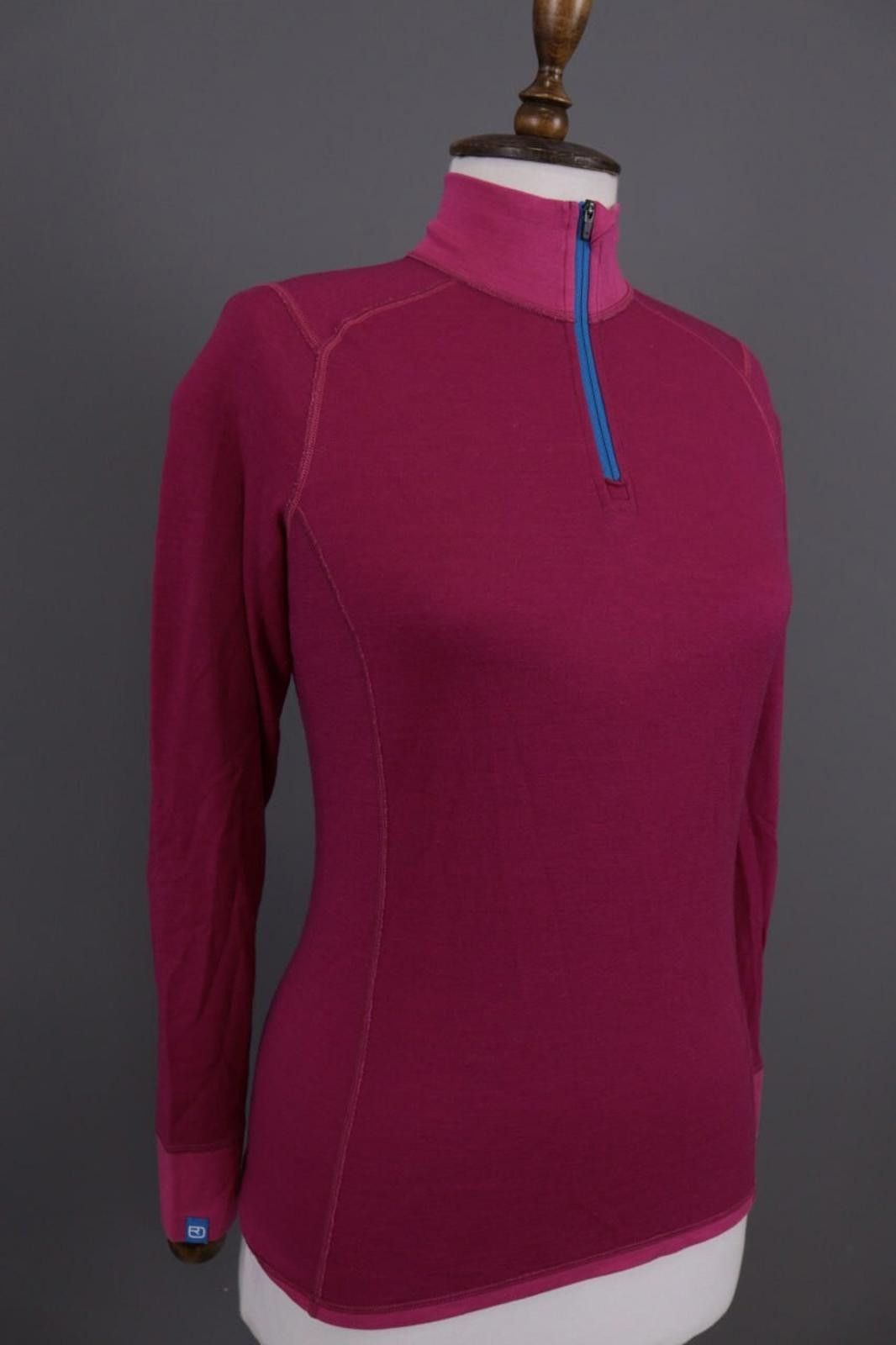 ORTOVOX Ortovox Burgundy Pink Lightweight Wool Base Layer Size M Size M / US 6-8 / IT 42-44 - 4 Thumbnail