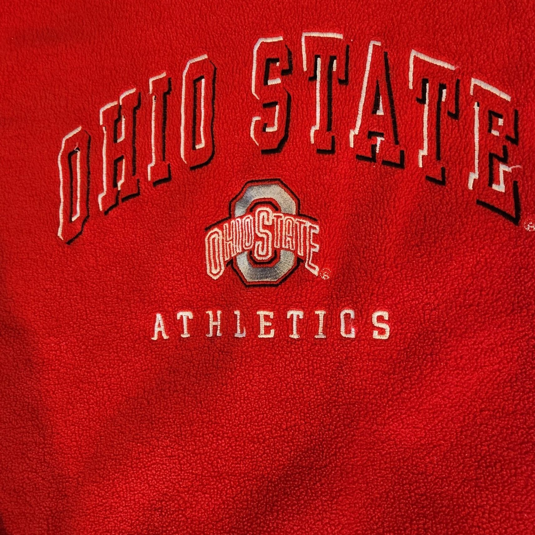 Starter VINTAGE Starter Team Ohio State Sweatshirt Mens XL Red Fleece Pullover VTG Size US XL / EU 56 / 4 - 2 Thumbnail