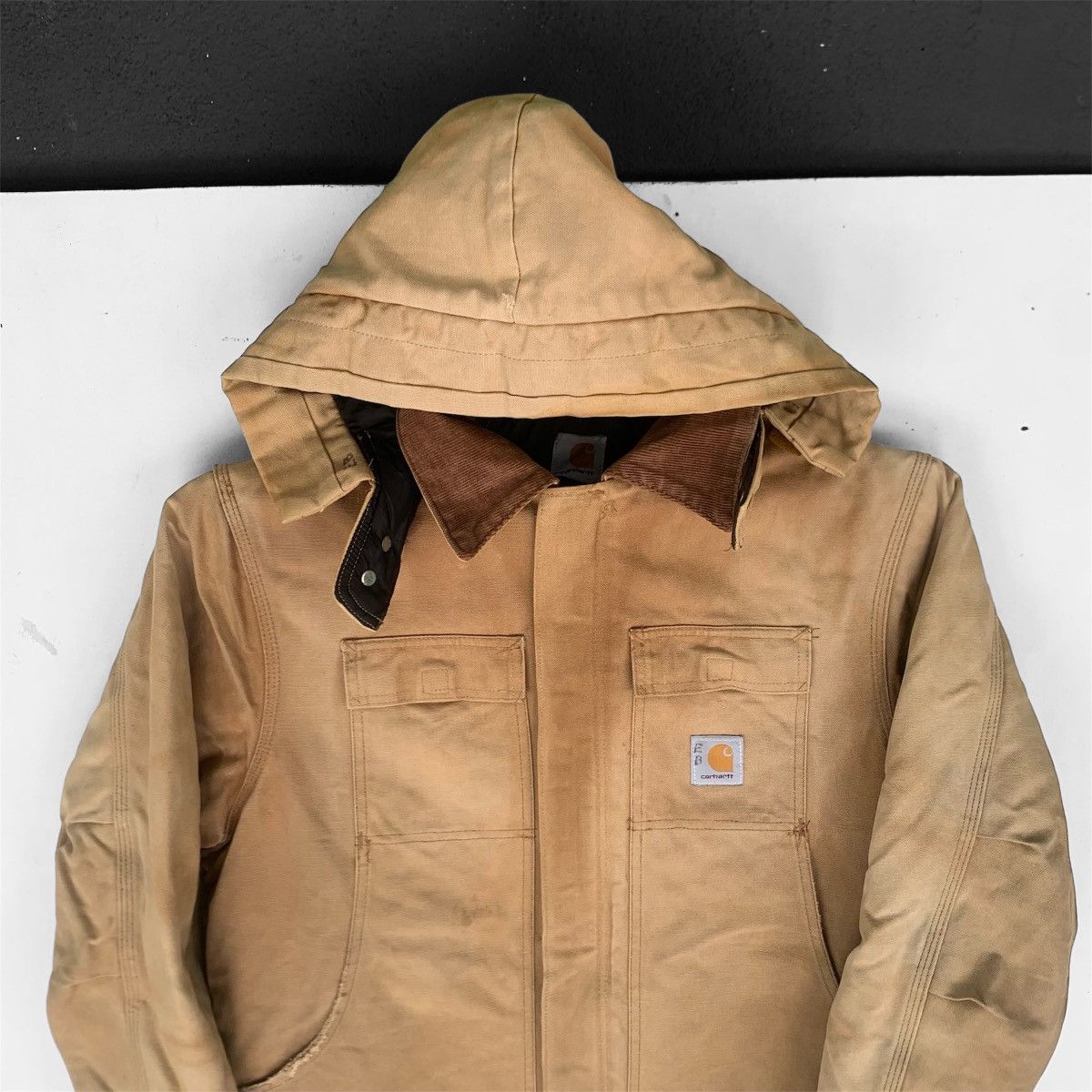 Carhartt × Vintage Vintage Carhartt Jacket Workwear Winter Size US L / EU 52-54 / 3 - 3 Thumbnail