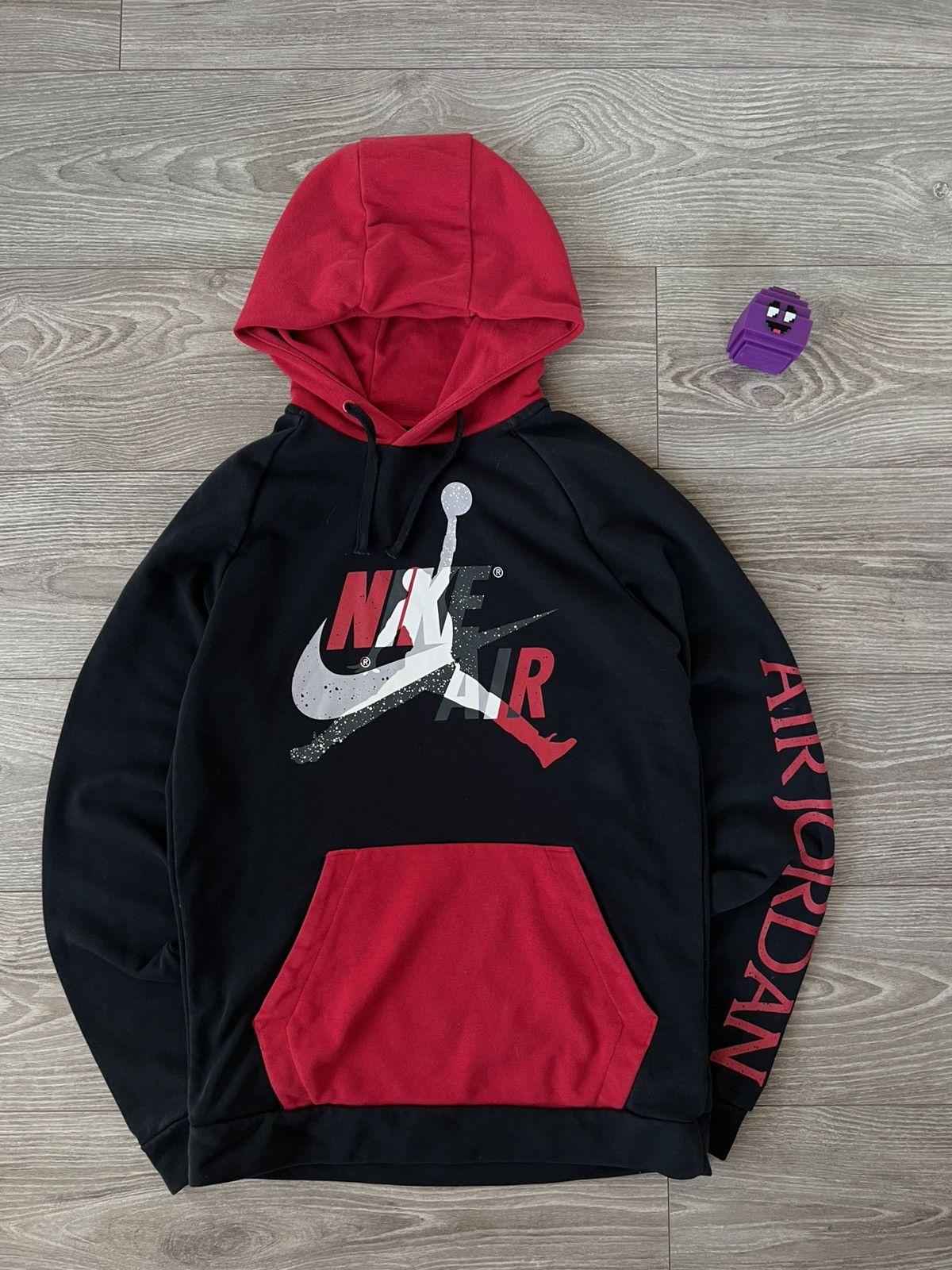 Jordan Brand Nike Air Jordan Jumpman Big Logo Red/Black Drill Y2k Hoodie Size US M / EU 48-50 / 2 - 2 Thumbnail