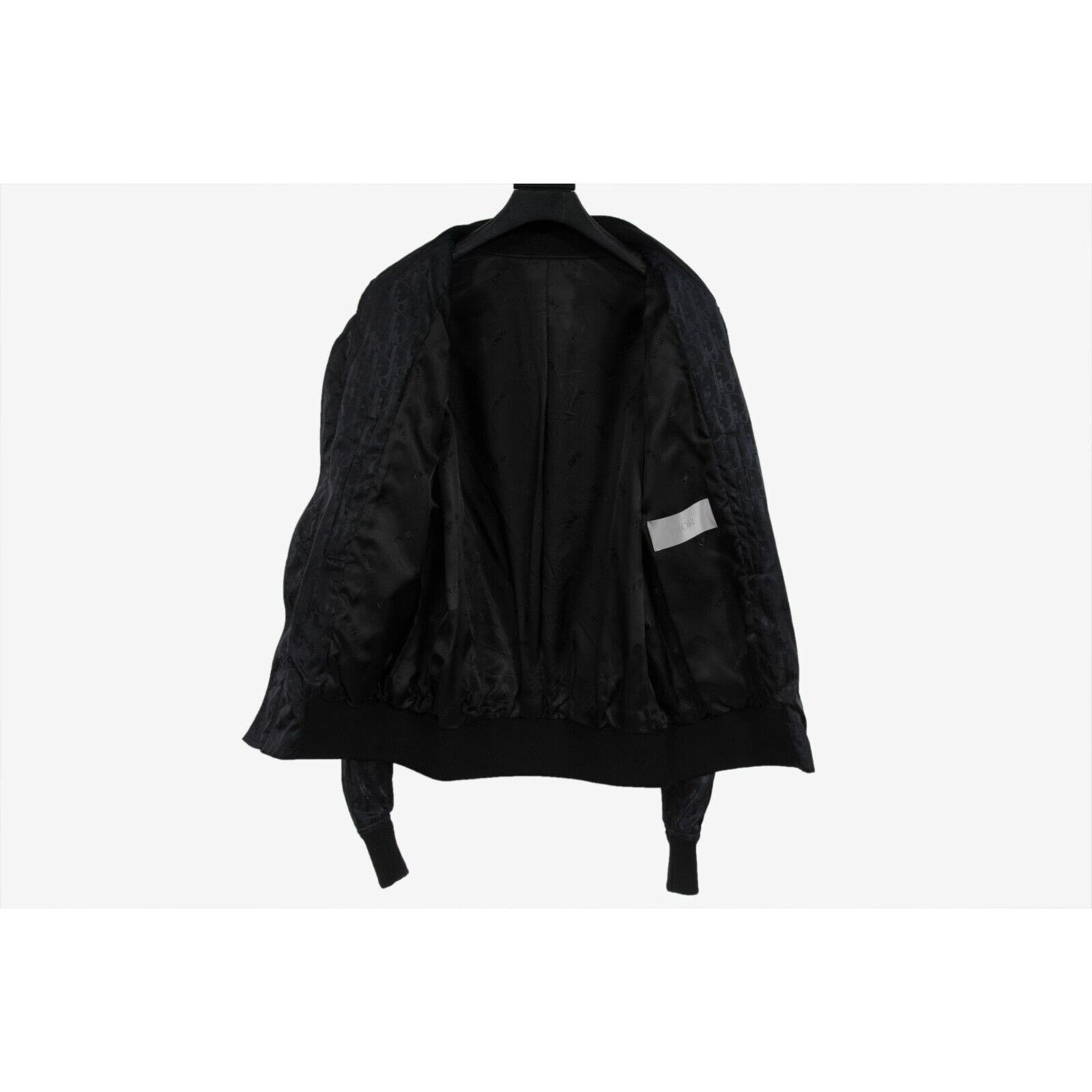 Dior Oblique Bomber Jacket Black Nylon Size US M / EU 48-50 / 2 - 9 Thumbnail