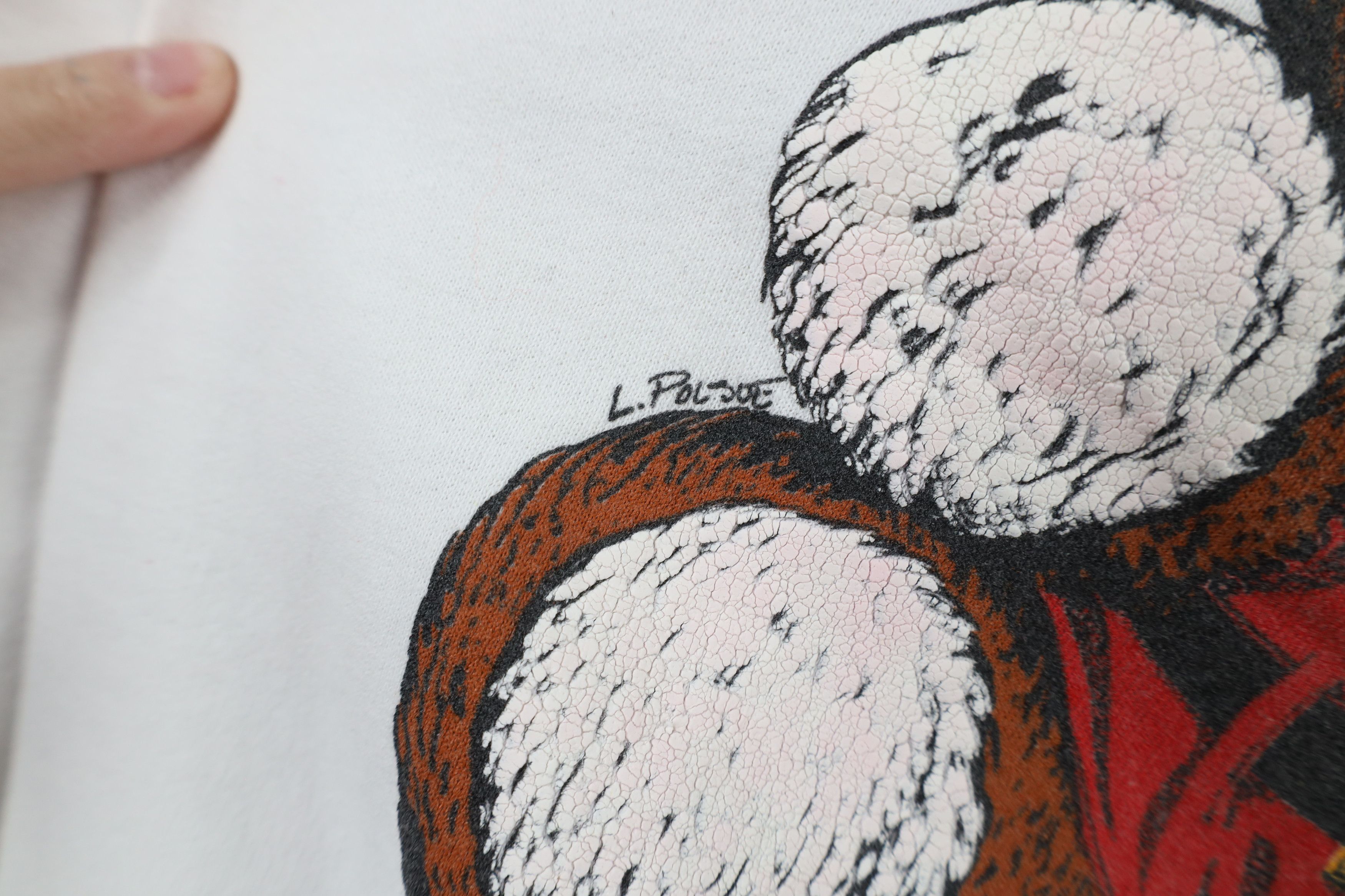 Vintage Vintage 90s Hug Me In Ohio Teddy Bear Christmas Sweatshirt Size S / US 4 / IT 40 - 6 Thumbnail