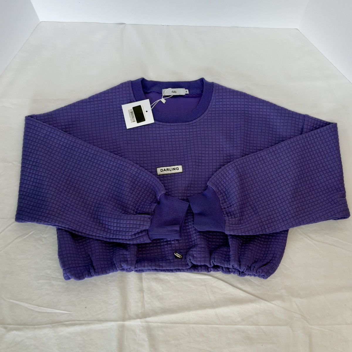 Other Adika “Darling” Waffle-Knit Cropped Sweatshirt Size M Size M / US 6-8 / IT 42-44 - 4 Thumbnail