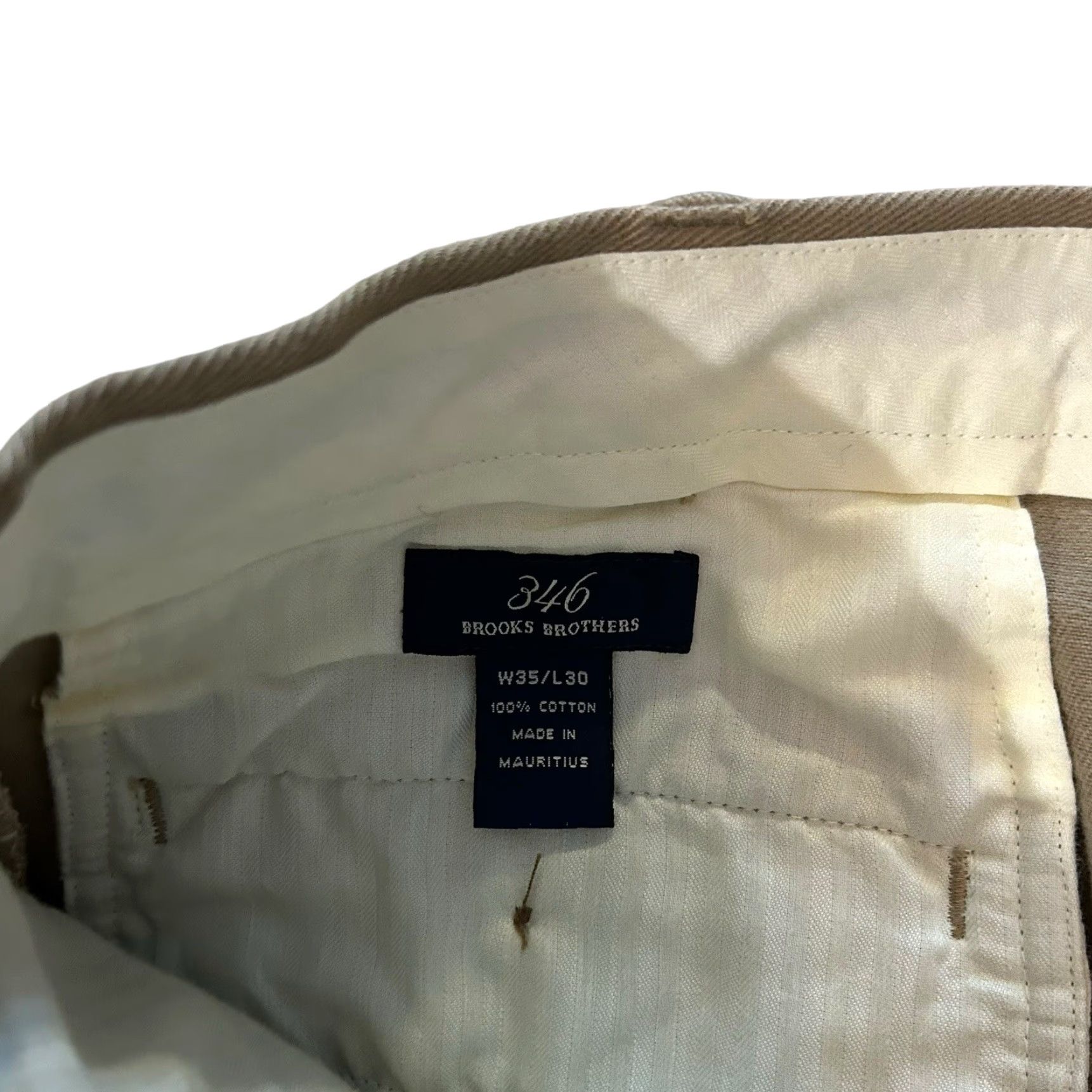 Brooks Brothers Brooks Brothers Pants Mens 35x30 Beige Tan 346 Size US 35 - 4 Thumbnail