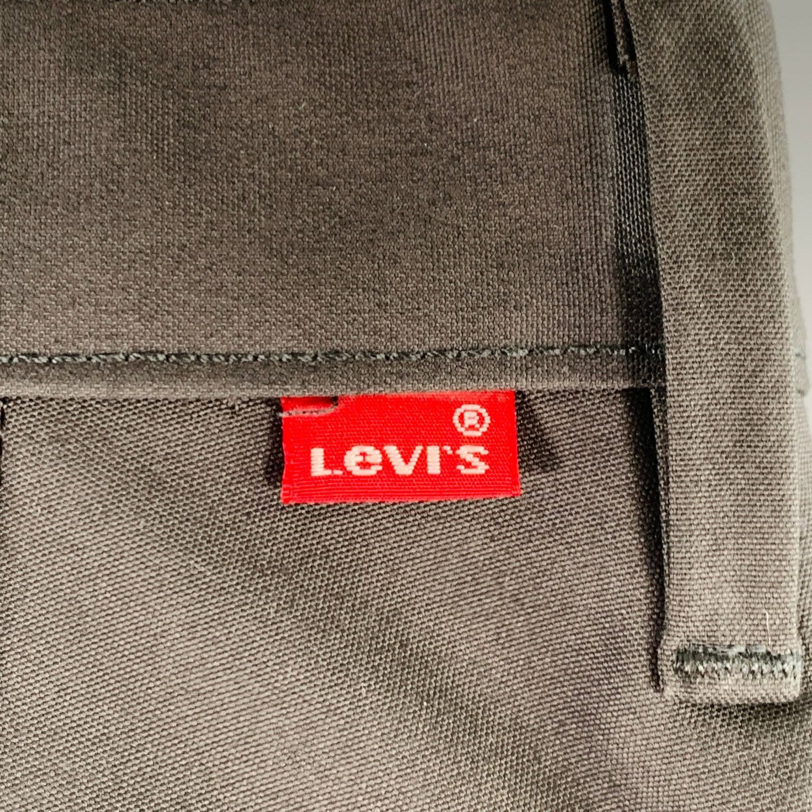 Levi's LEVI STRAUSS Grey Charcoal Cotton Flat Front Casual Pants Size US 32 / EU 48 - 3 Thumbnail