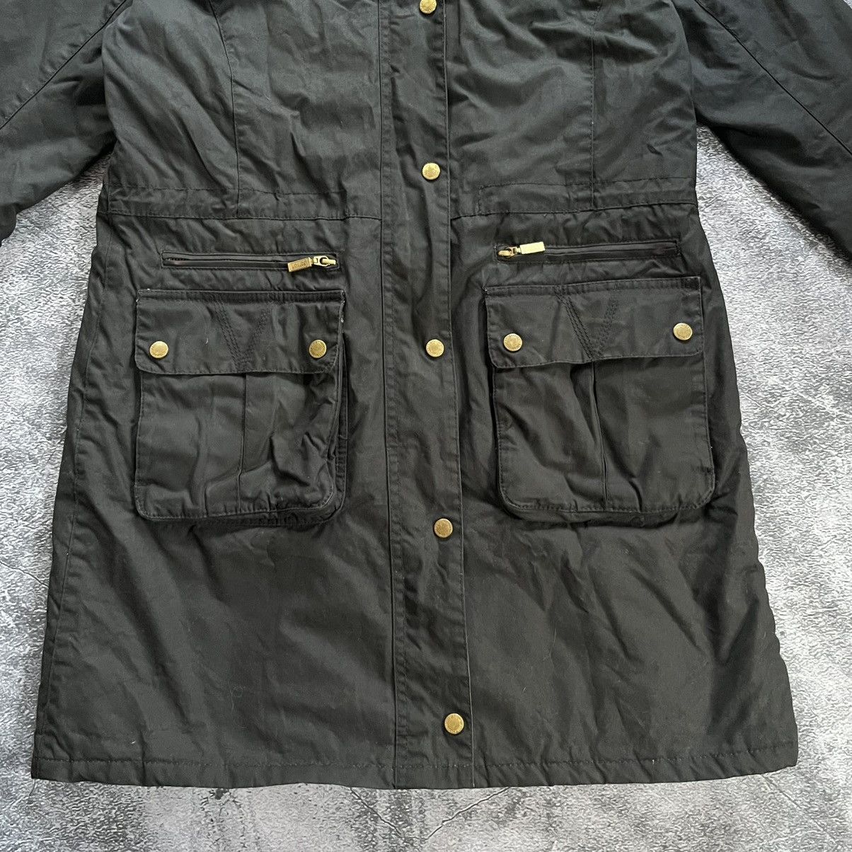 Barbour BARBOUR International Women's Hoodless Katana Wax Parka Size L / US 10 / IT 46 - 5 Thumbnail