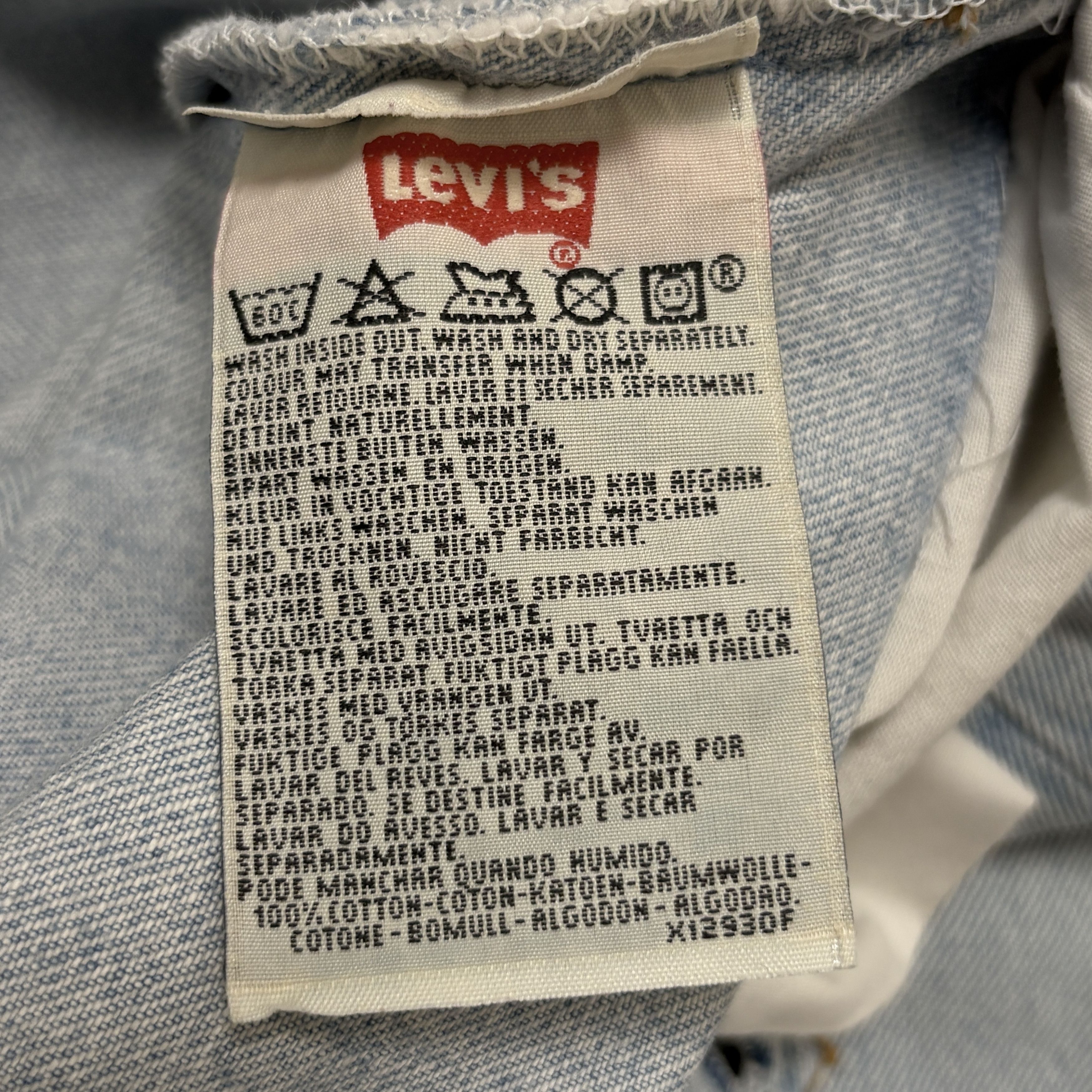 Levi's Vintage Levis 501 Jeans 90s Button Fly 36x34 Made In USA Size US 36 / EU 52 - 11 Thumbnail